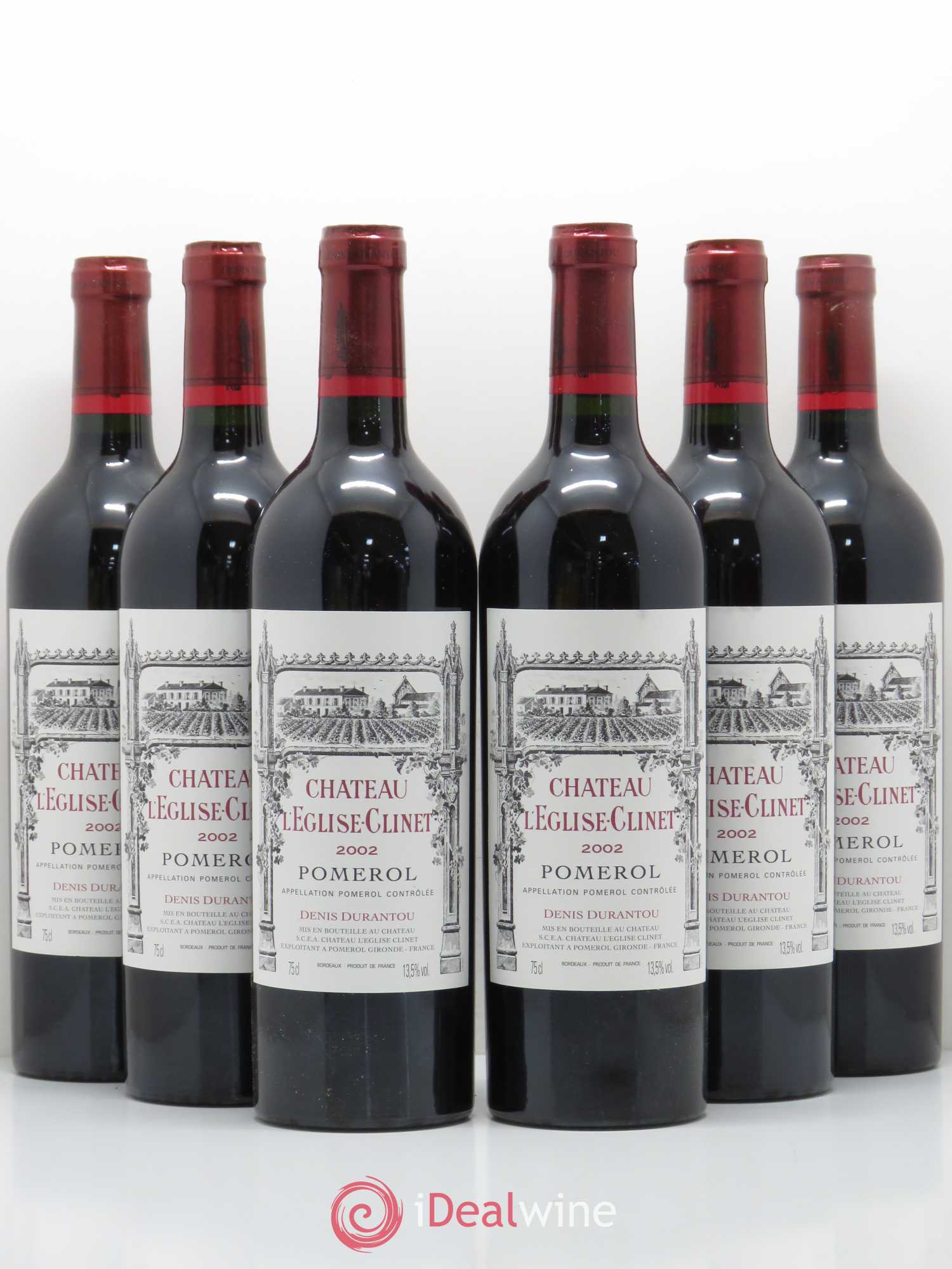 Château l' Église Clinet 2002 - Lot de 6 bouteilles - 0