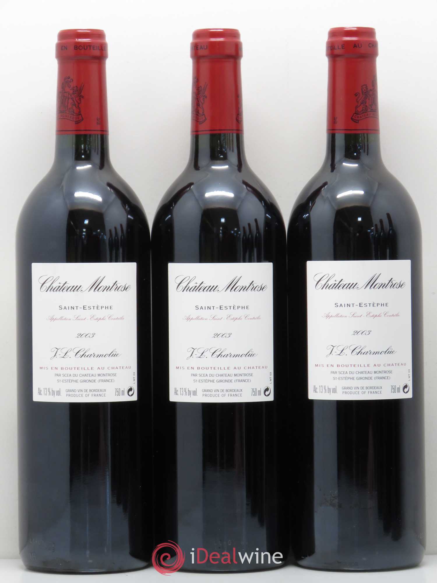 Château Montrose 2ème Grand Cru Classé 2003 - Lot de 6 bouteilles - 2