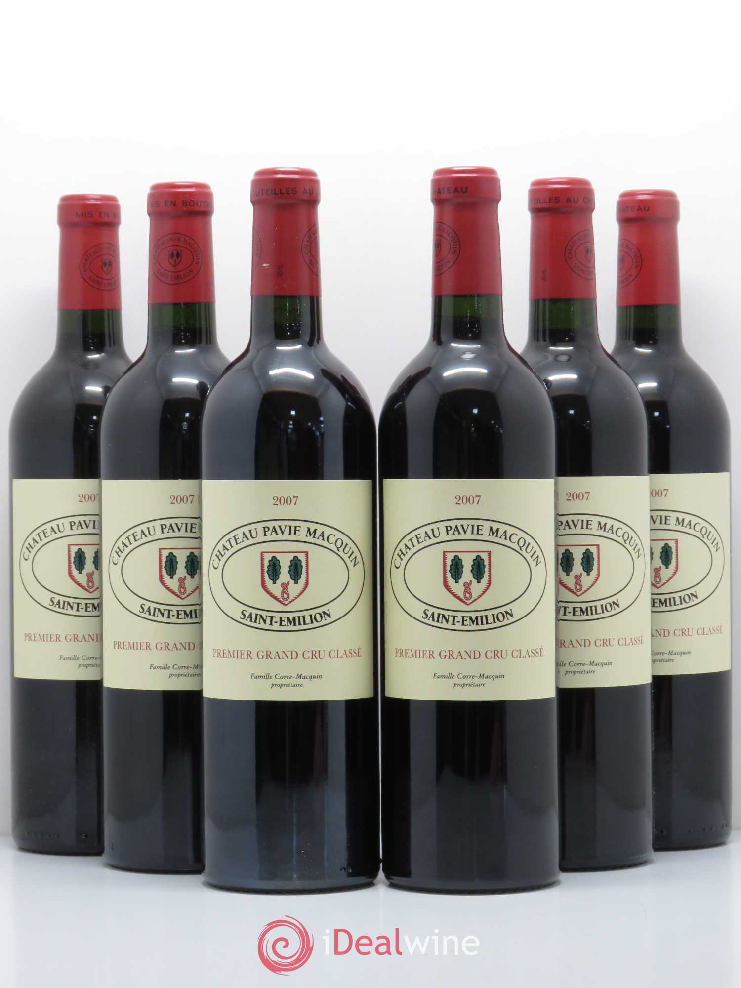 Château Pavie Macquin 1er Grand Cru Classé B 2007 - Lot de 6 bouteilles - 0