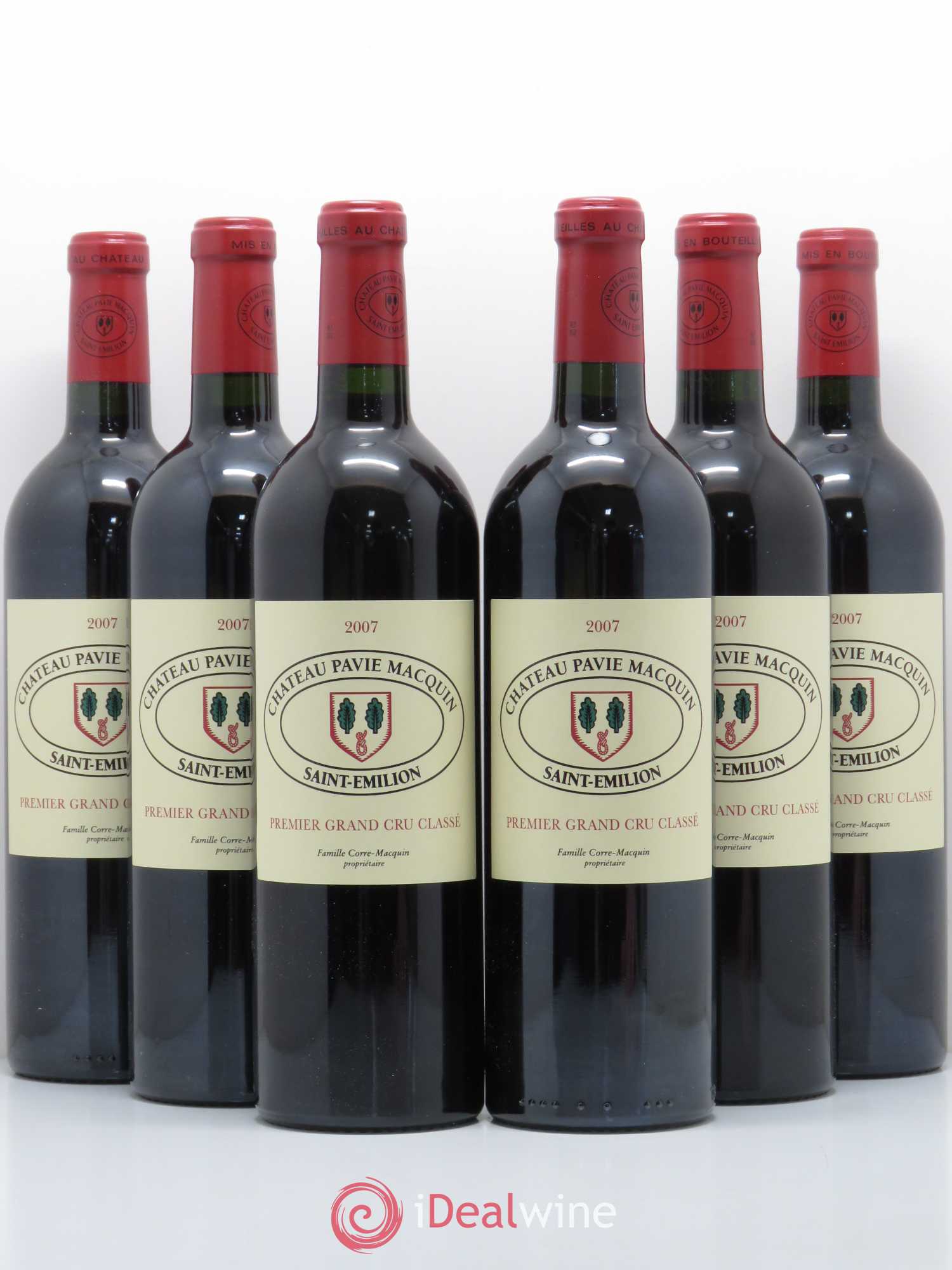 Château Pavie Macquin 1er Grand Cru Classé B 2007 - Lot de 6 bouteilles - 0