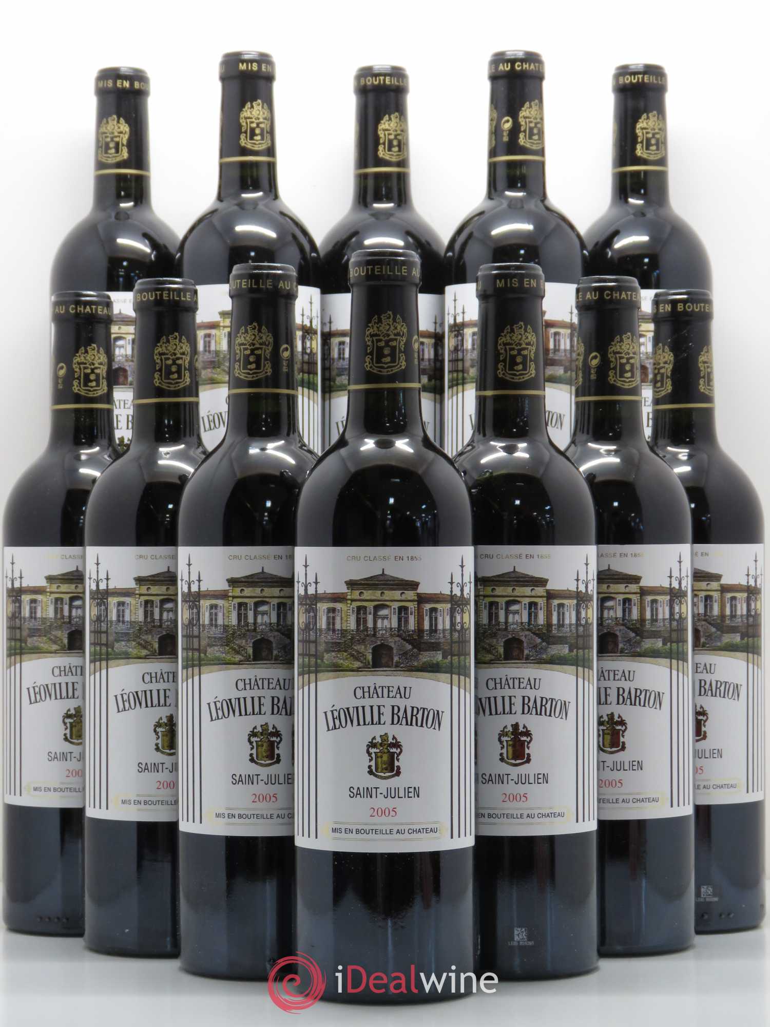Château Léoville Barton 2ème Grand Cru Classé 2005 - Lot de 12 bouteilles - 0