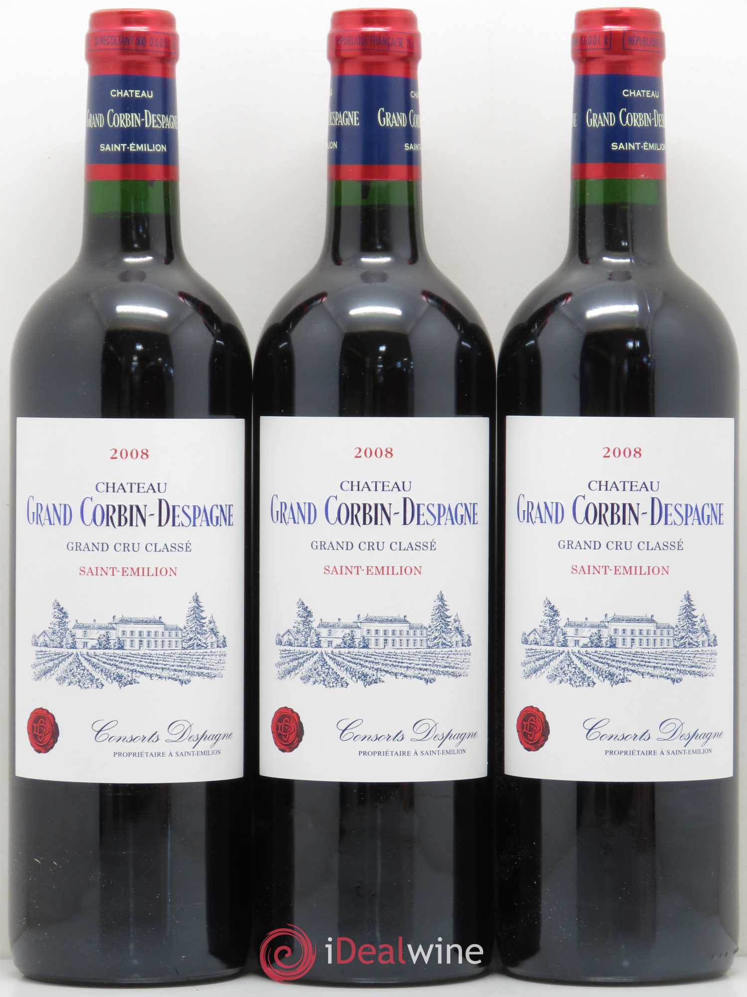 Château Grand Corbin Despagne Grand Cru Classé 2008 - Lot de 12 bouteilles - 3