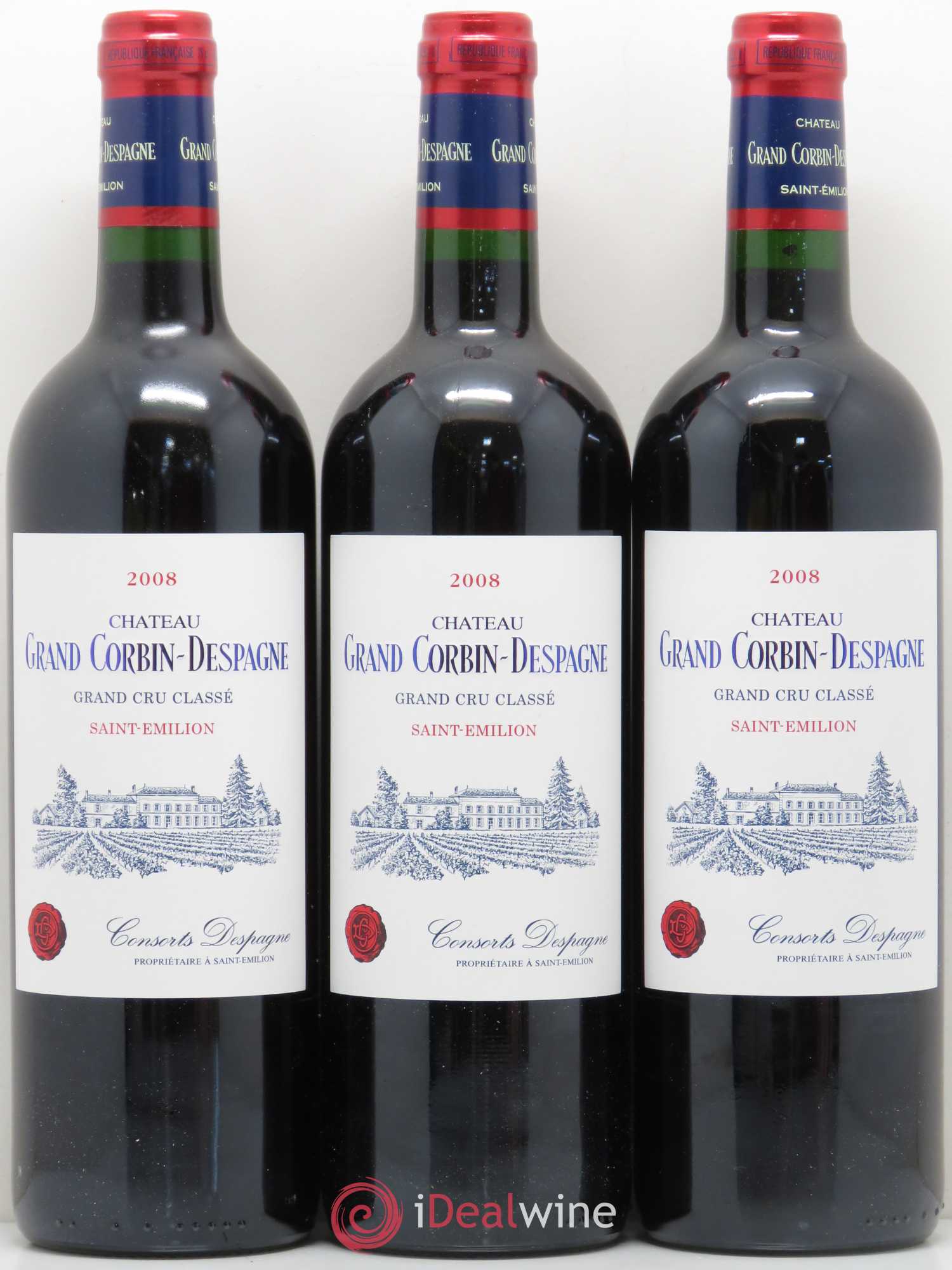 Château Grand Corbin Despagne Grand Cru Classé 2008 - Lot de 12 bouteilles - 4