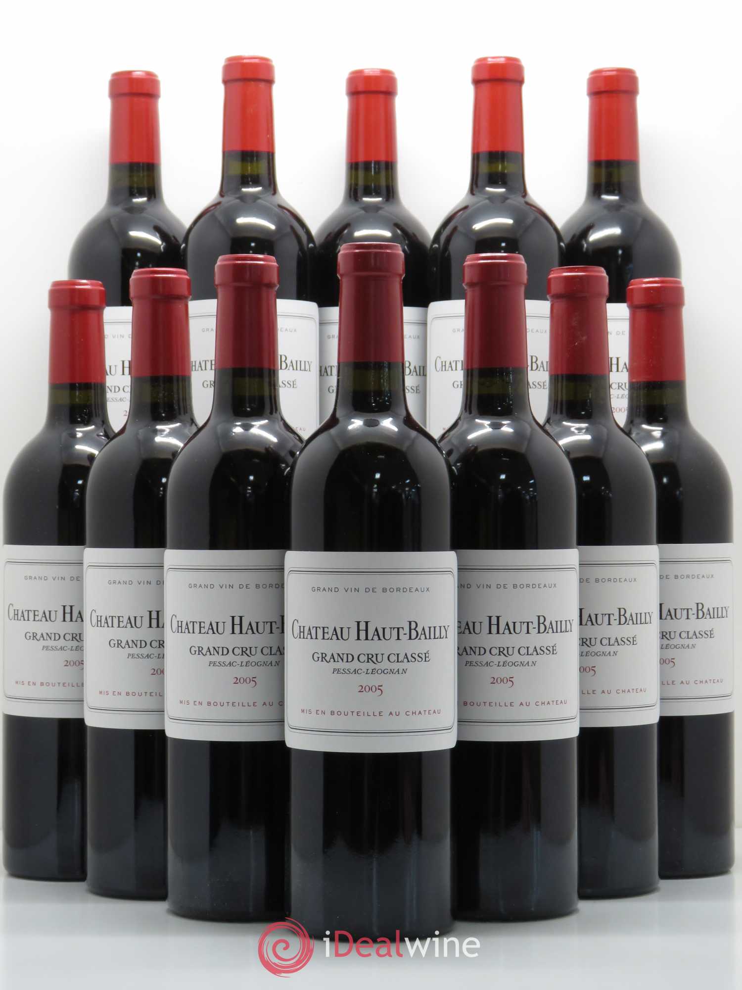 Château Haut-Bailly Cru Classé de Graves 2005 - Lot de 12 bouteilles - 0