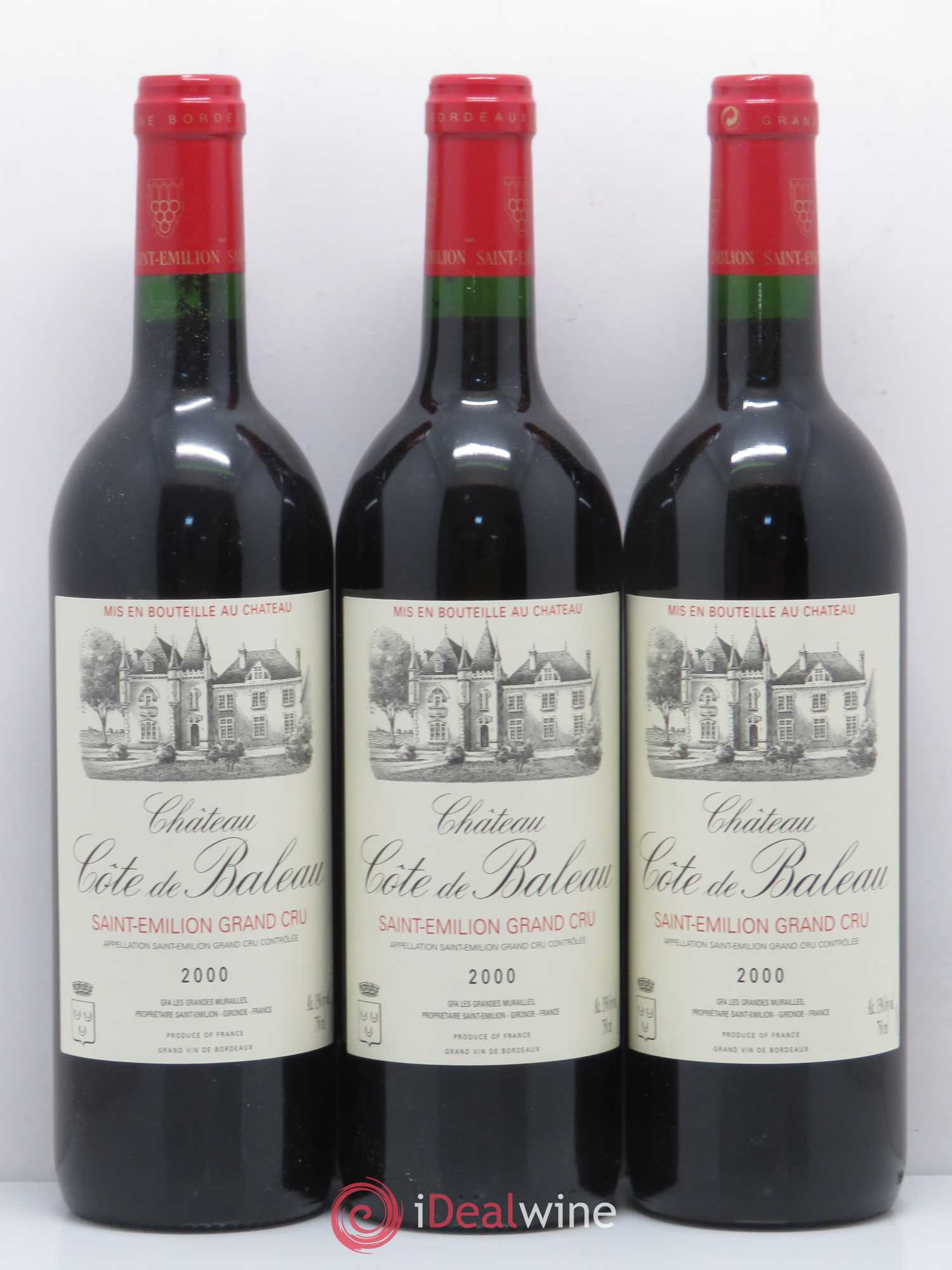 Château Côte de Baleau Grand Cru Classé 2000 - Lot de 12 bouteilles - 4