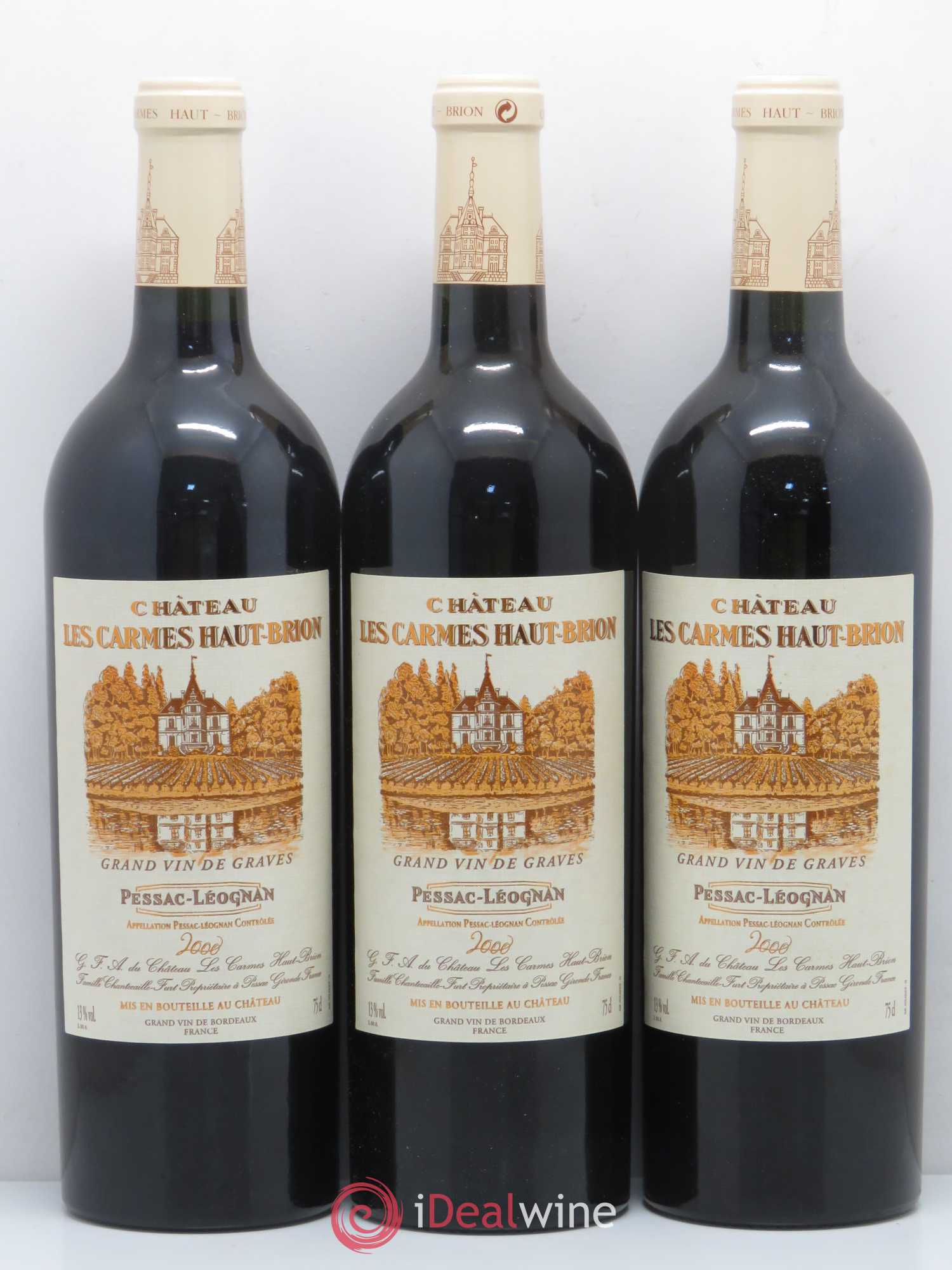 Château Les Carmes Haut-Brion 2000 - Lot de 12 bouteilles - 3