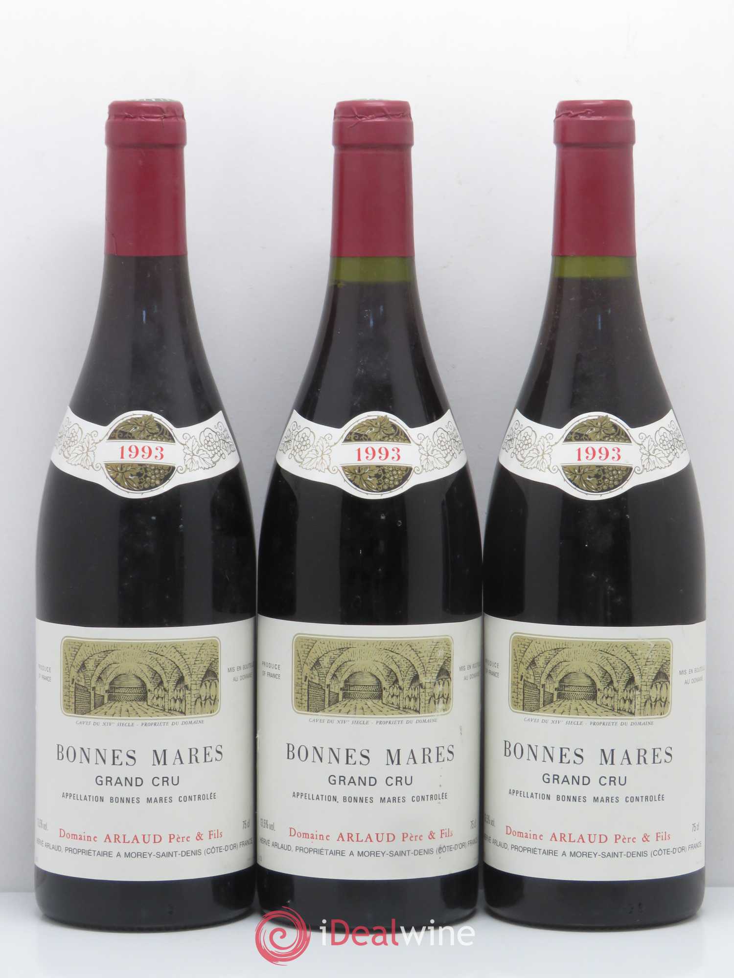 Bonnes-Mares Grand Cru Arlaud 1993 - Lot de 3 bouteilles - 0