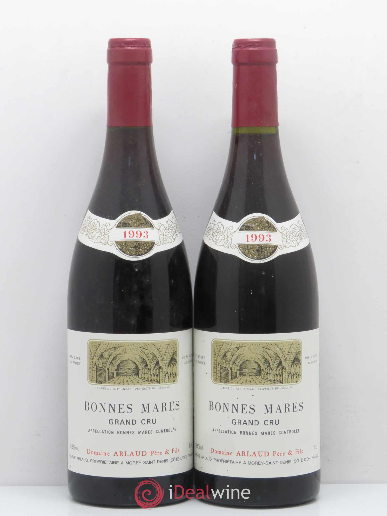 Bonnes-Mares Grand Cru Arlaud 1993 - Lot de 2 bouteilles - 0