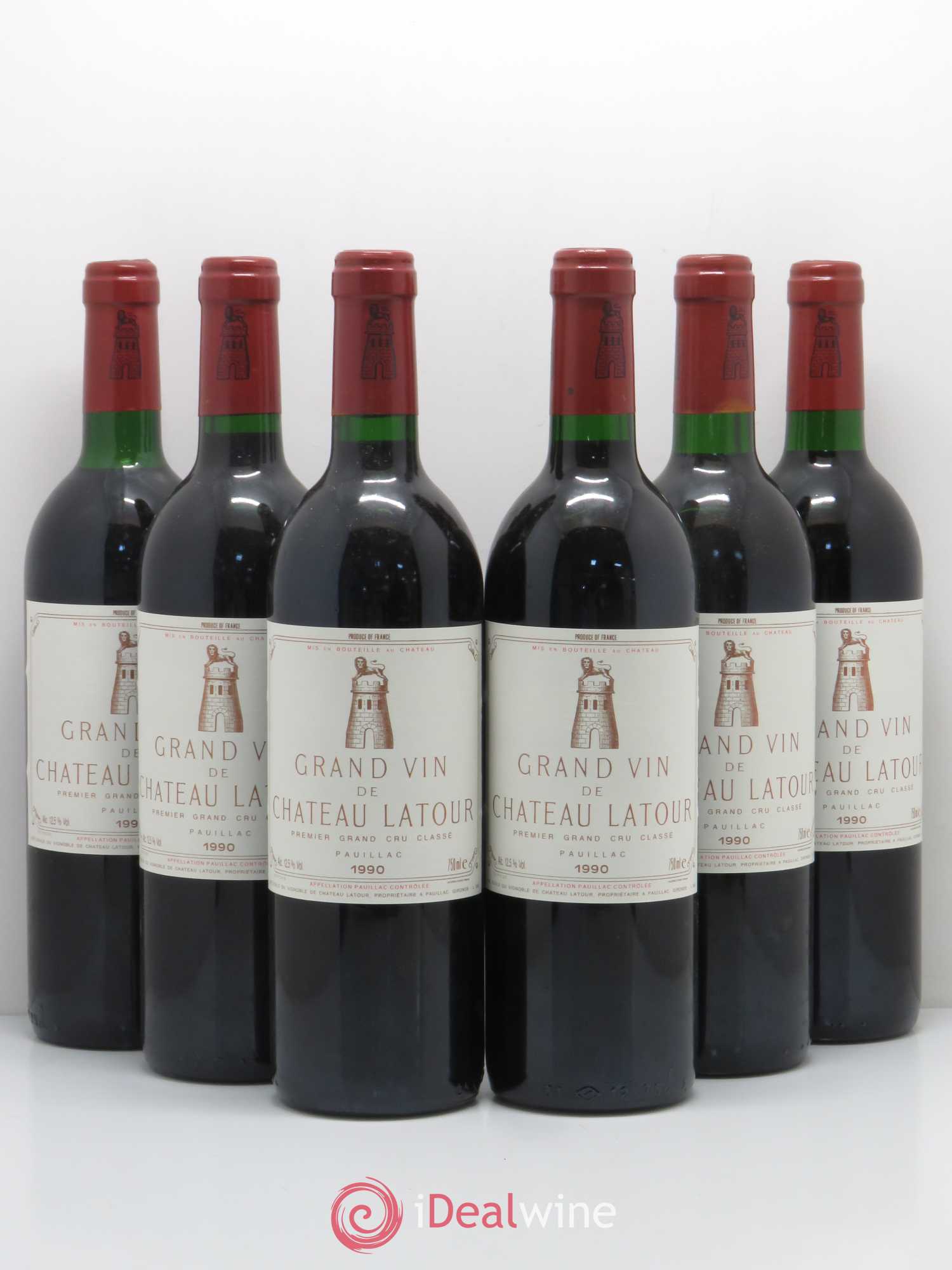 Château Latour 1er Grand Cru Classé 1990 - Lot de 6 bouteilles - 0