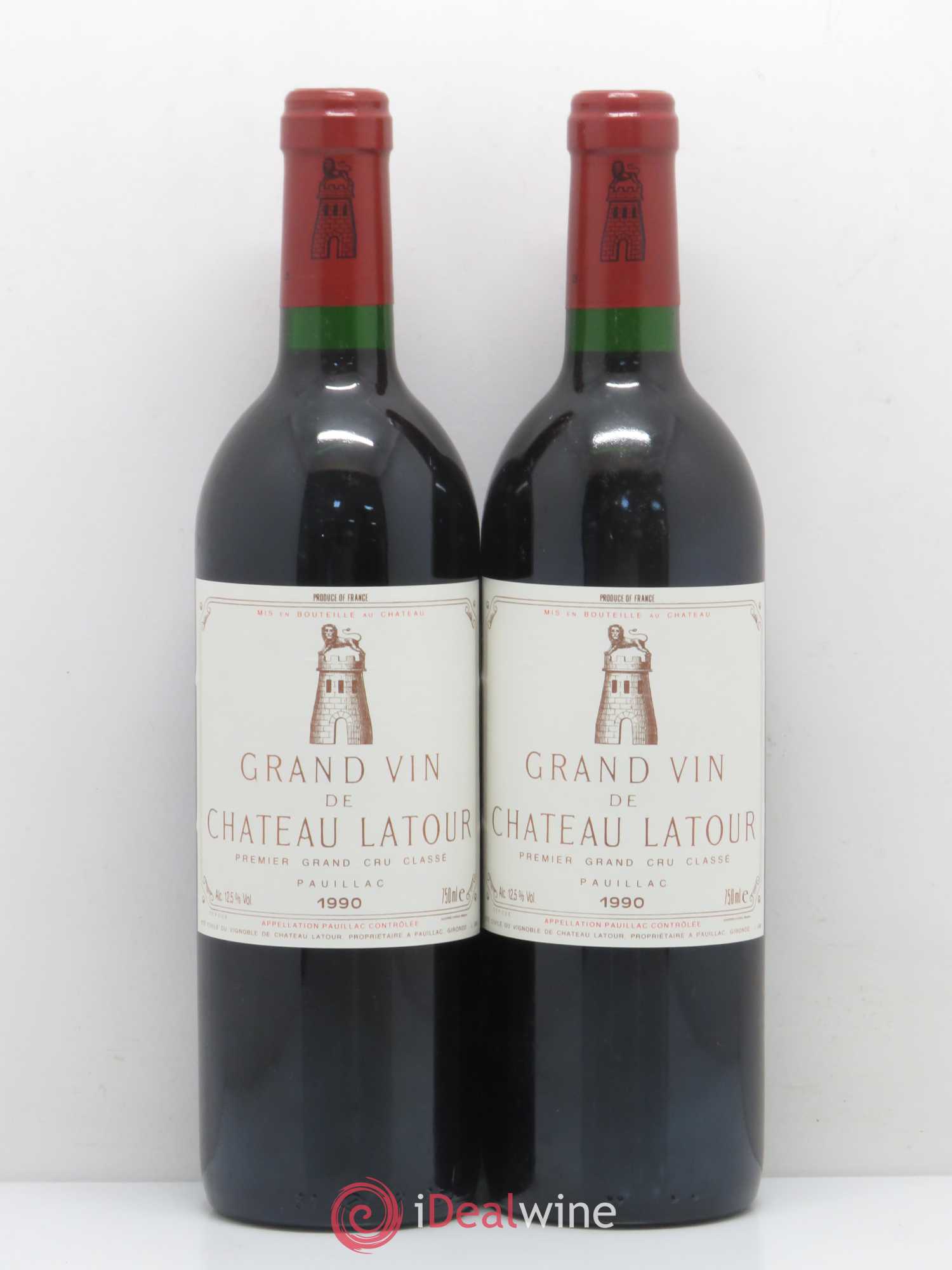 Château Latour 1er Grand Cru Classé 1990 - Lot de 2 bouteilles - 0