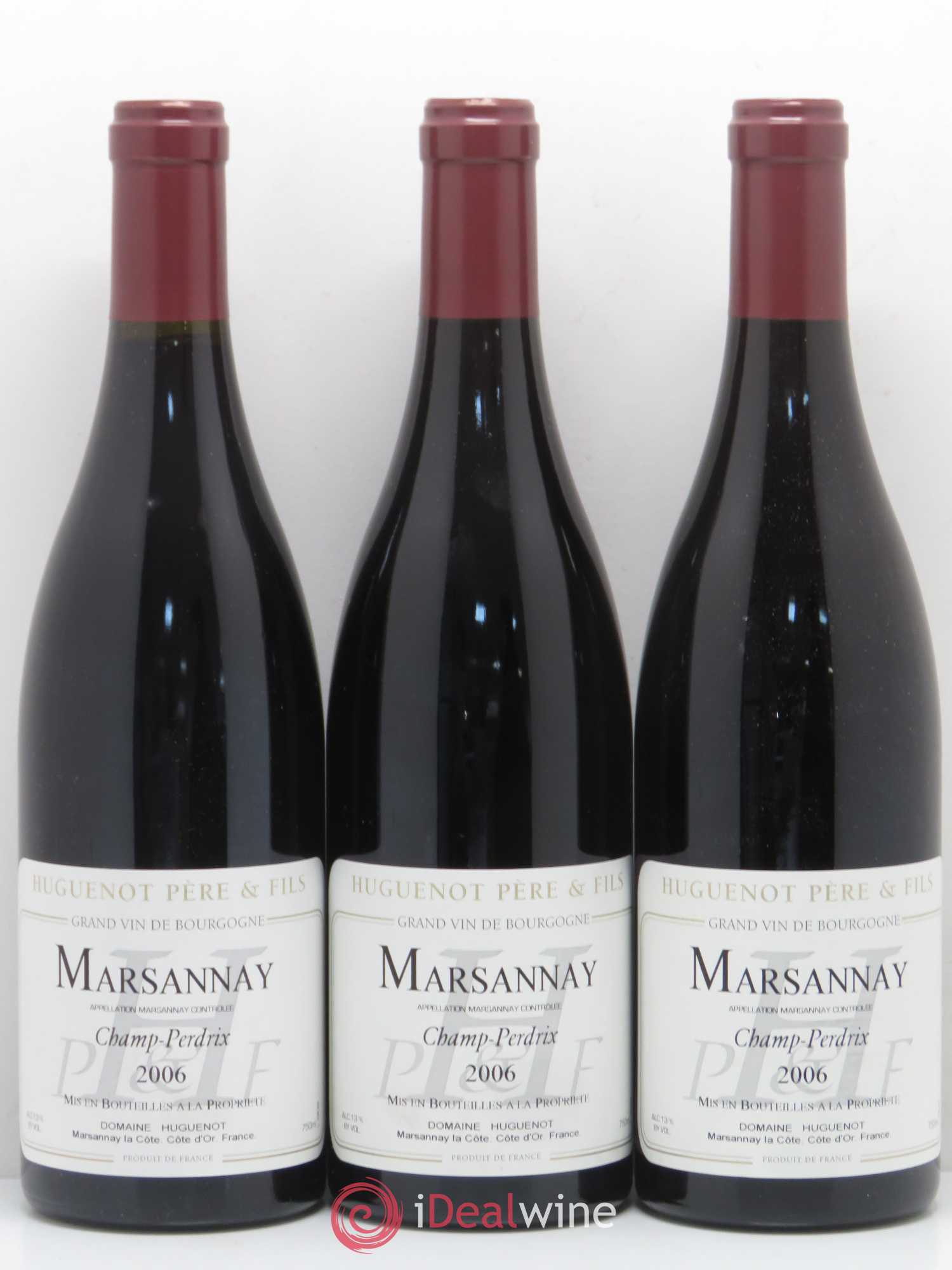 Marsannay Champ Perdrix Huguenot Père et Fils 2006 - Posten von 3 Flaschen - 0