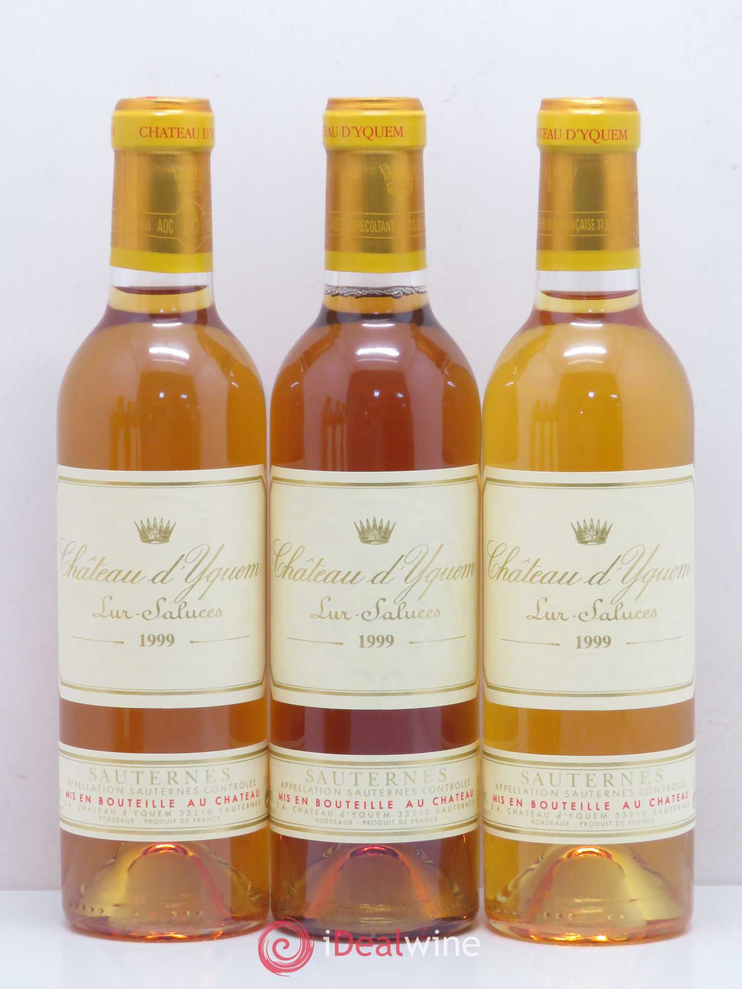 Château d' Yquem 1er Cru Classé Supérieur 1999 - Posten von 6 Demi-Flaschen - 1