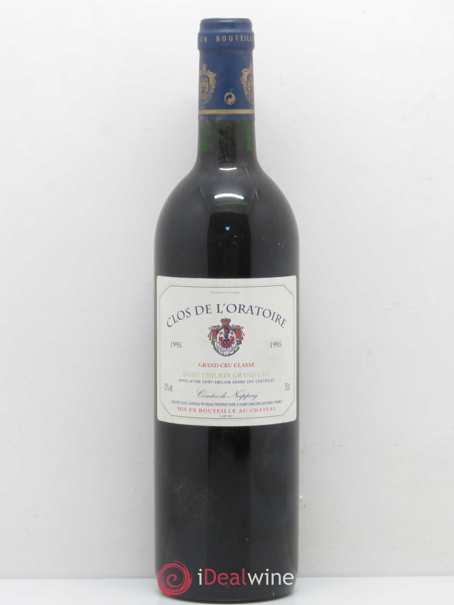 Clos de l'Oratoire Grand Cru Classé 1995 - Lot de 1 bouteille - 0