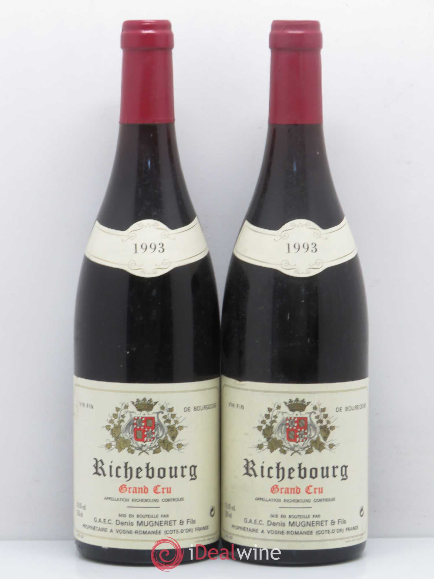 Richebourg Grand Cru Denis Mugneret 1993 - Lot de 2 bouteilles - 0