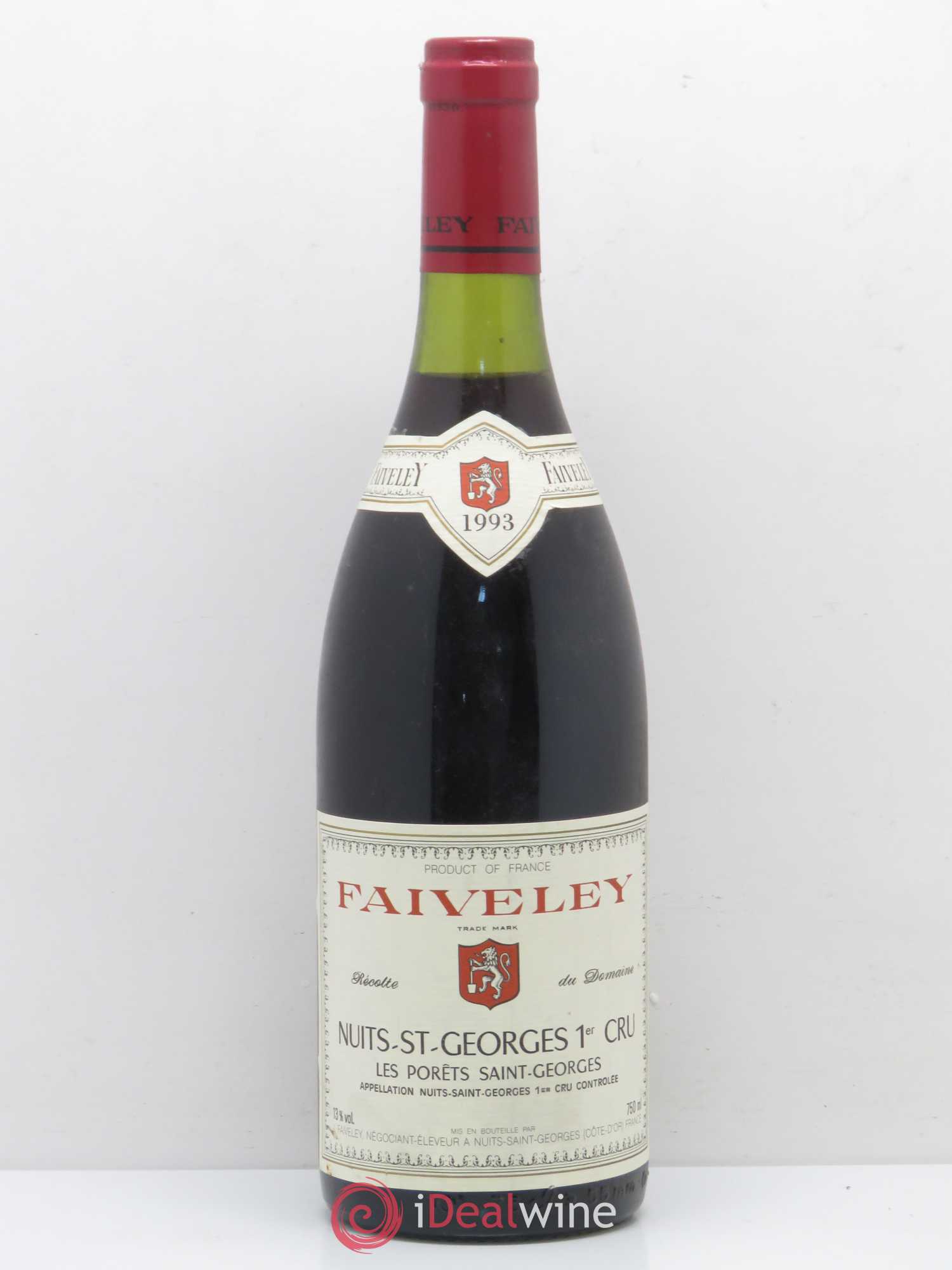 Nuits-Saint-Georges 1er Cru Les Porêts Saint-Georges Faiveley 1993 - Lot de 1 bouteille - 0