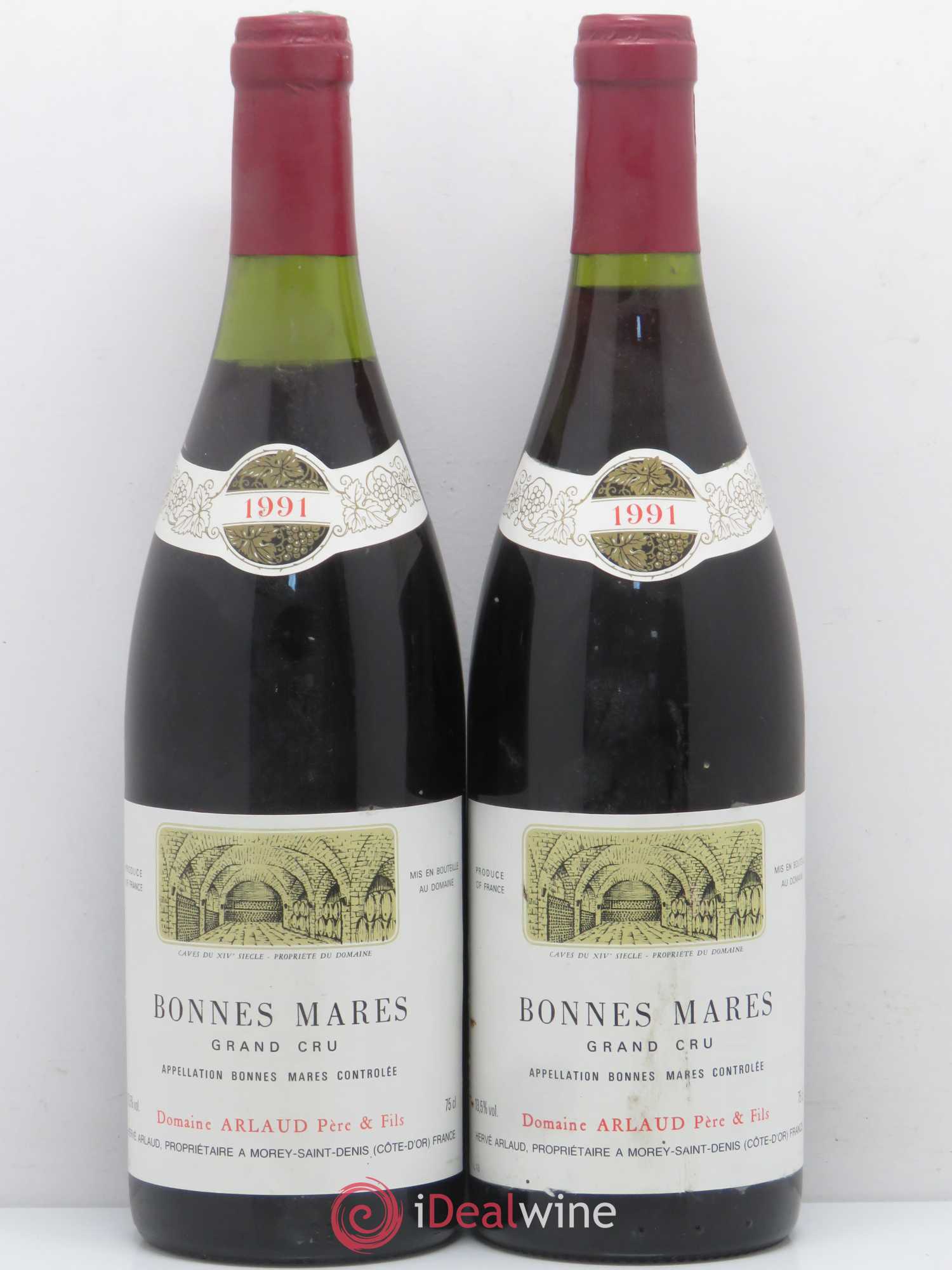 Bonnes-Mares Grand Cru Arlaud 1991 - Lot de 2 bouteilles - 0