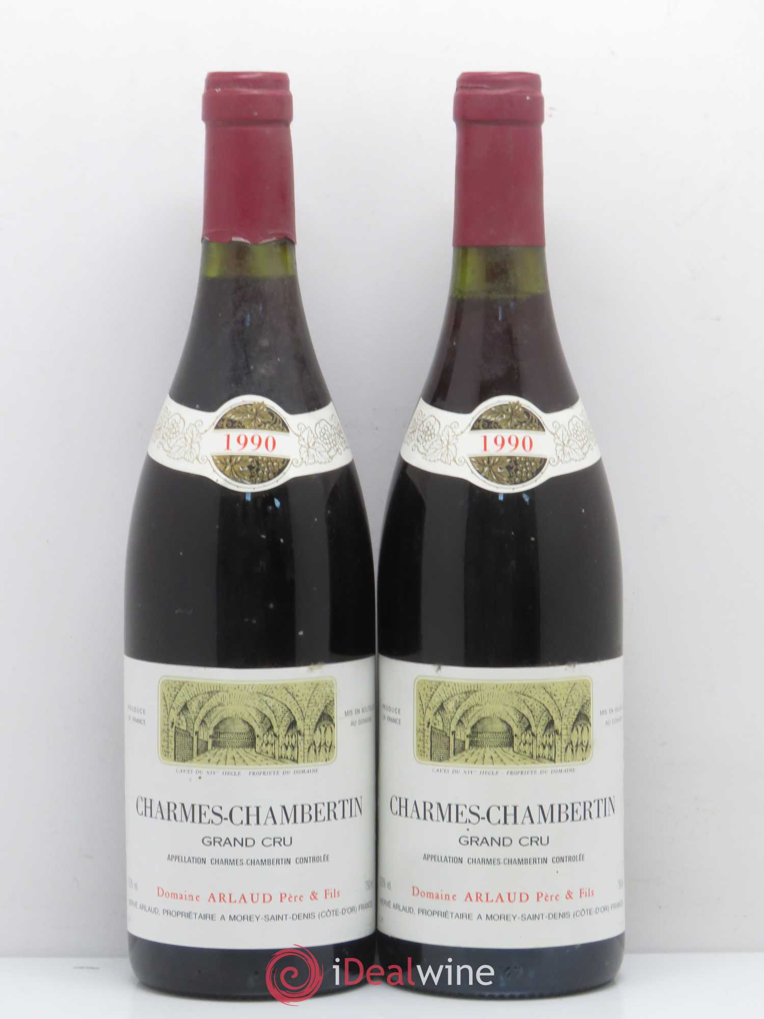 Charmes-Chambertin Grand Cru Arlaud 1990 - Lot de 2 bouteilles - 0