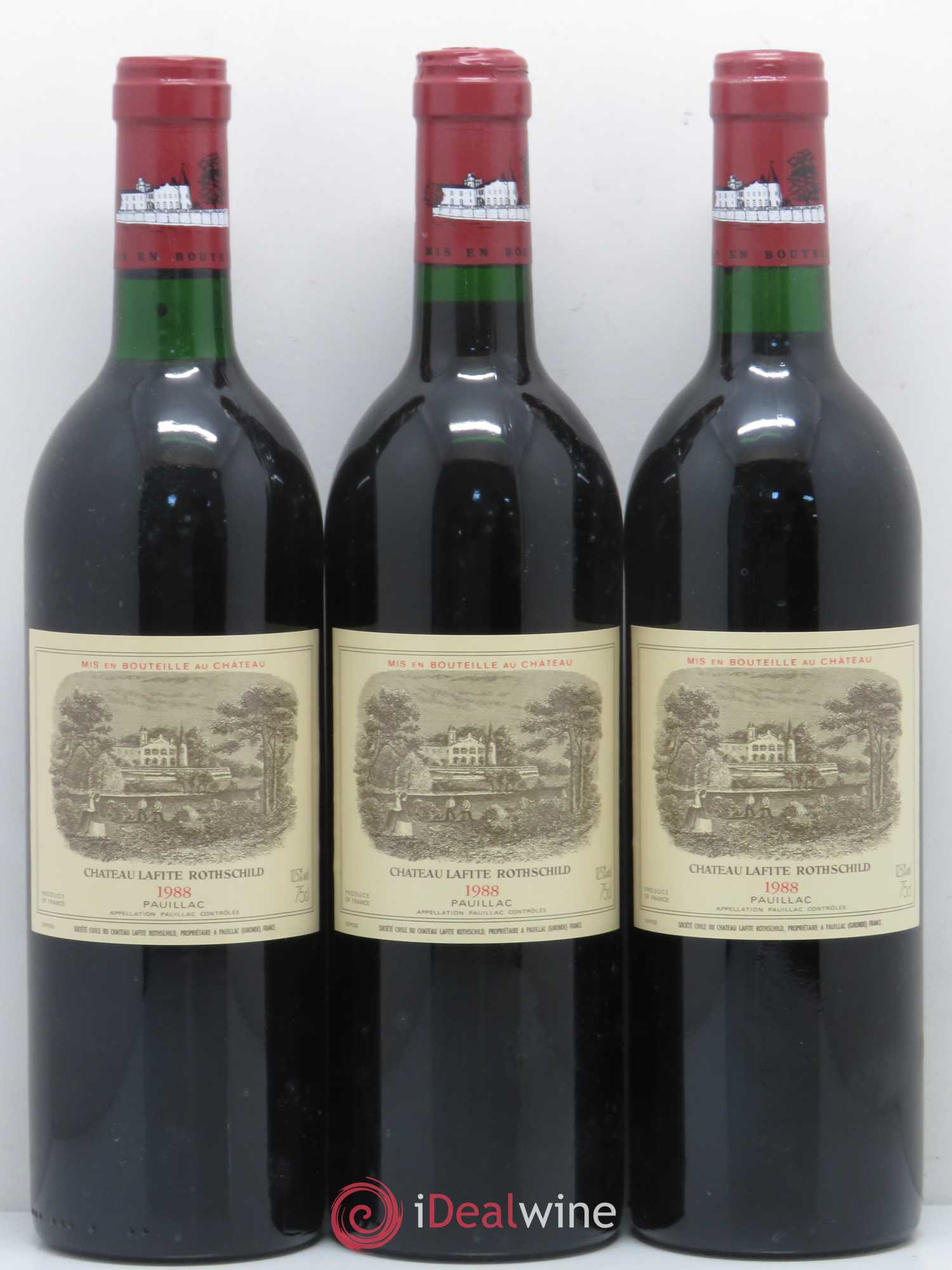 Château Lafite Rothschild 1er Grand Cru Classé 1988 - Lot de 6 bouteilles - 2