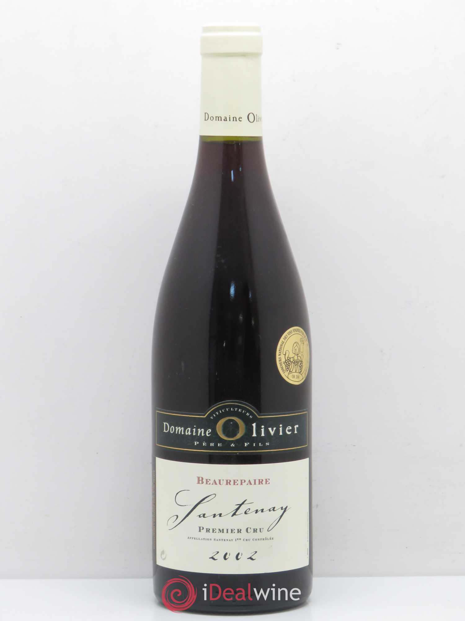Santenay 1er Cru Beaurepaire Domaine Olivier 2002 - Lot de 1 bouteille - 0