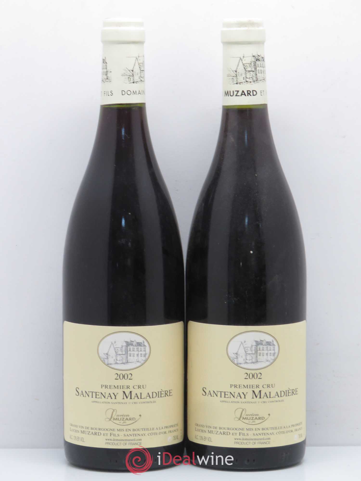 Santenay 1er Cru Maladière Muzard 2002 - Posten von 2 Flaschen - 0