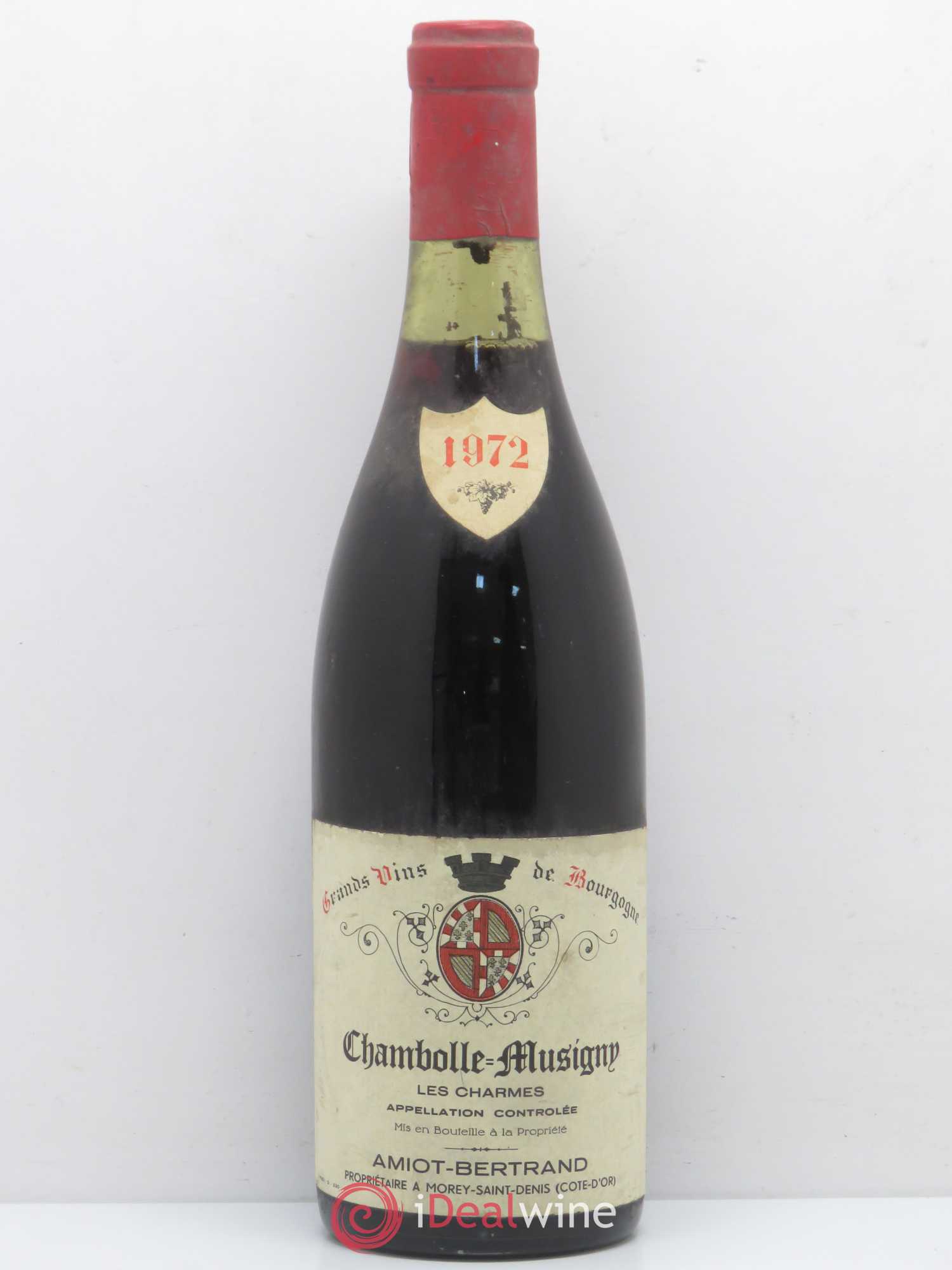Chambolle-Musigny 1er Cru Les Charmes Amiot Bertrand 1972 - Posten von 1 Flasche - 0