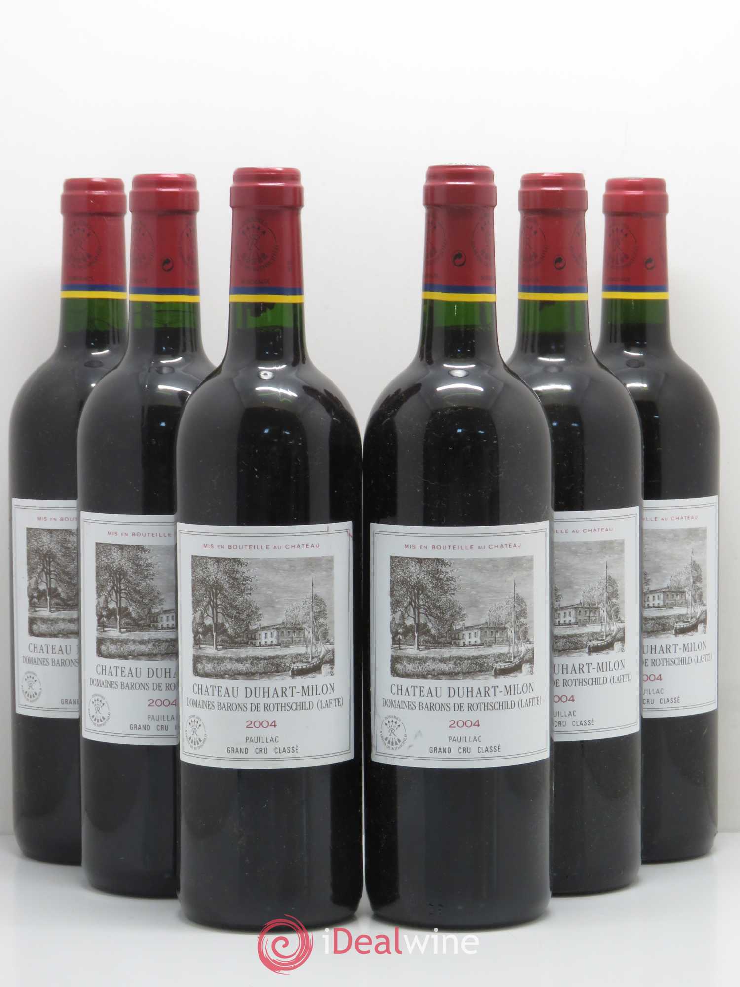 Château Duhart-Milon 4ème Grand Cru Classé 2004 - Lot de 6 bouteilles - 0