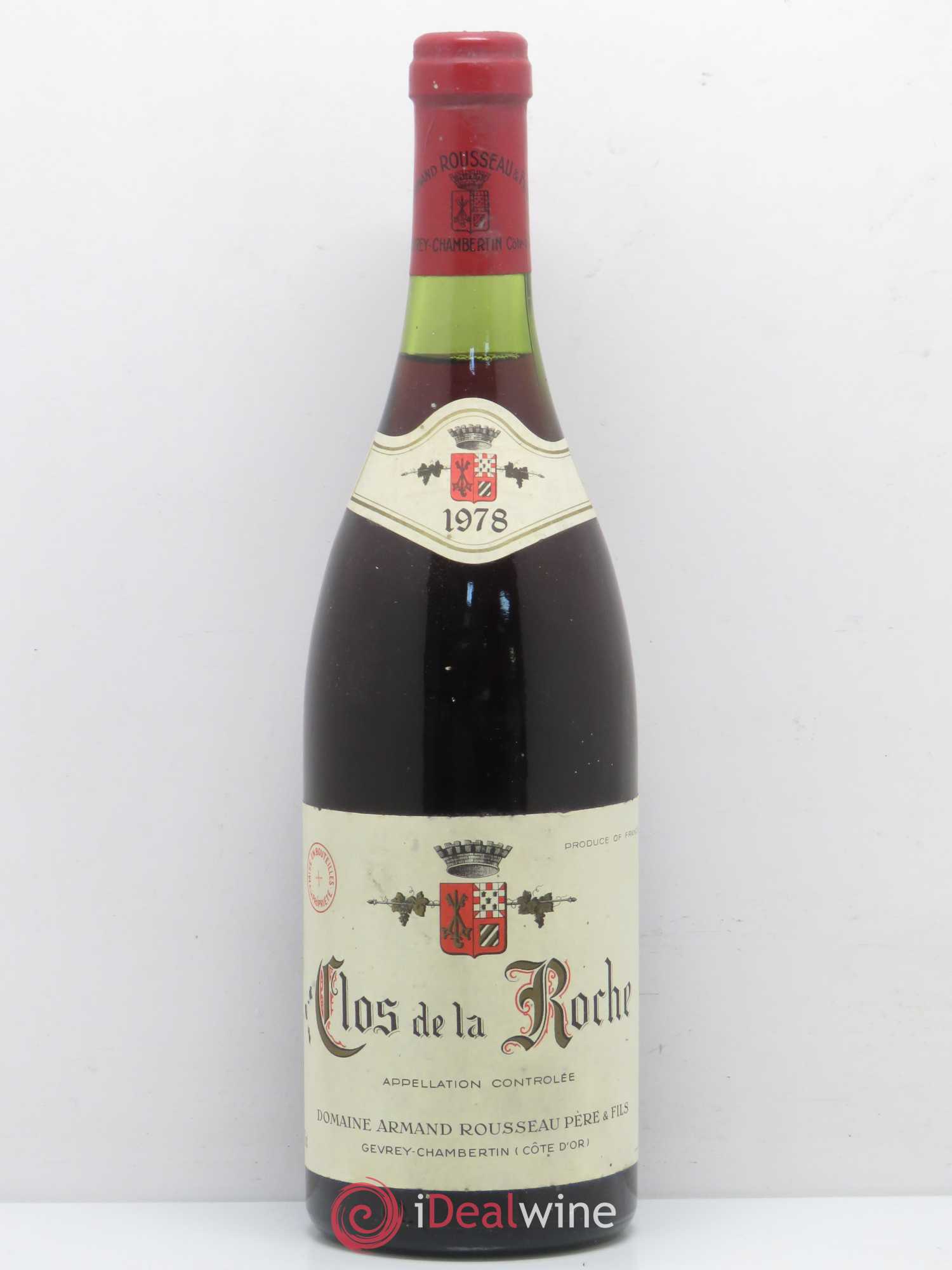 Clos de la Roche Grand Cru Armand Rousseau (Domaine) 1978 - Lot de 1 bouteille - 0