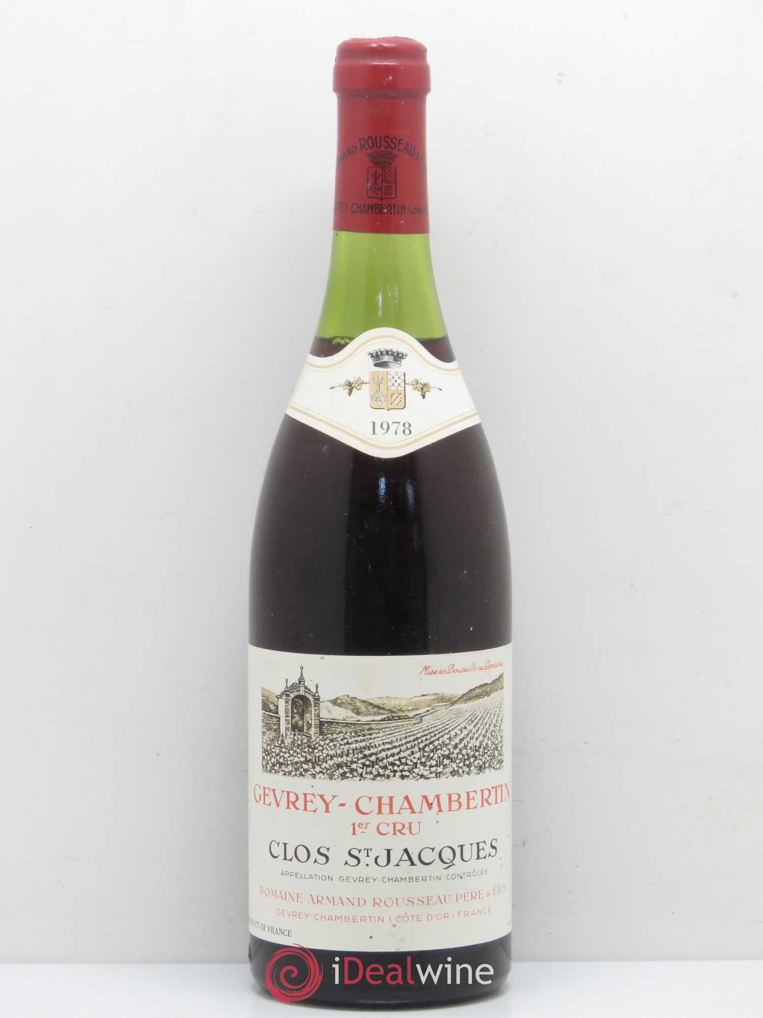 Gevrey-Chambertin 1er Cru Clos Saint-Jacques Armand Rousseau (Domaine) 1978 - Lot de 1 bouteille - 0