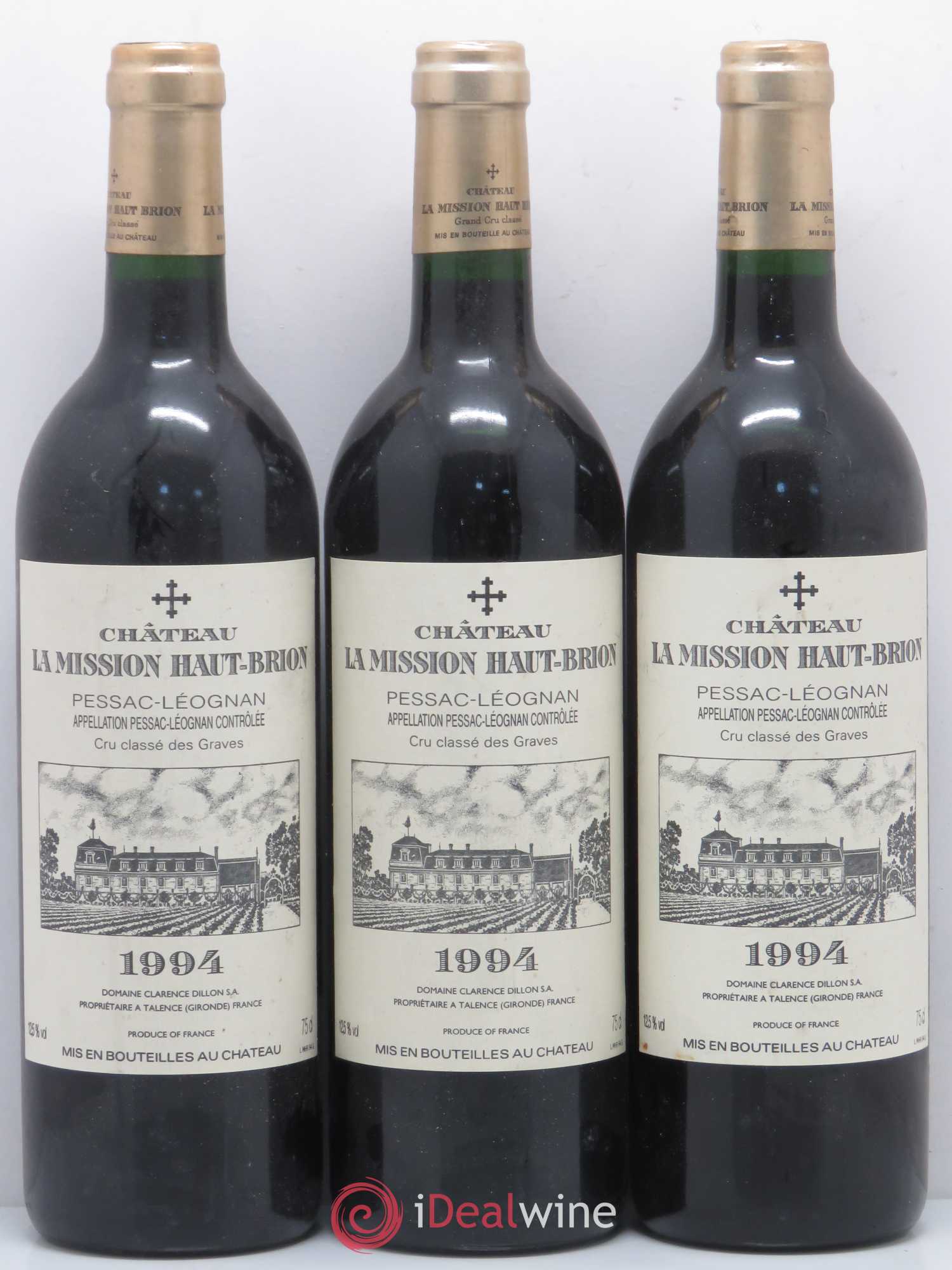 Château la Mission Haut-Brion Cru Classé de Graves 1994 - Lot de 6 bouteilles - 1