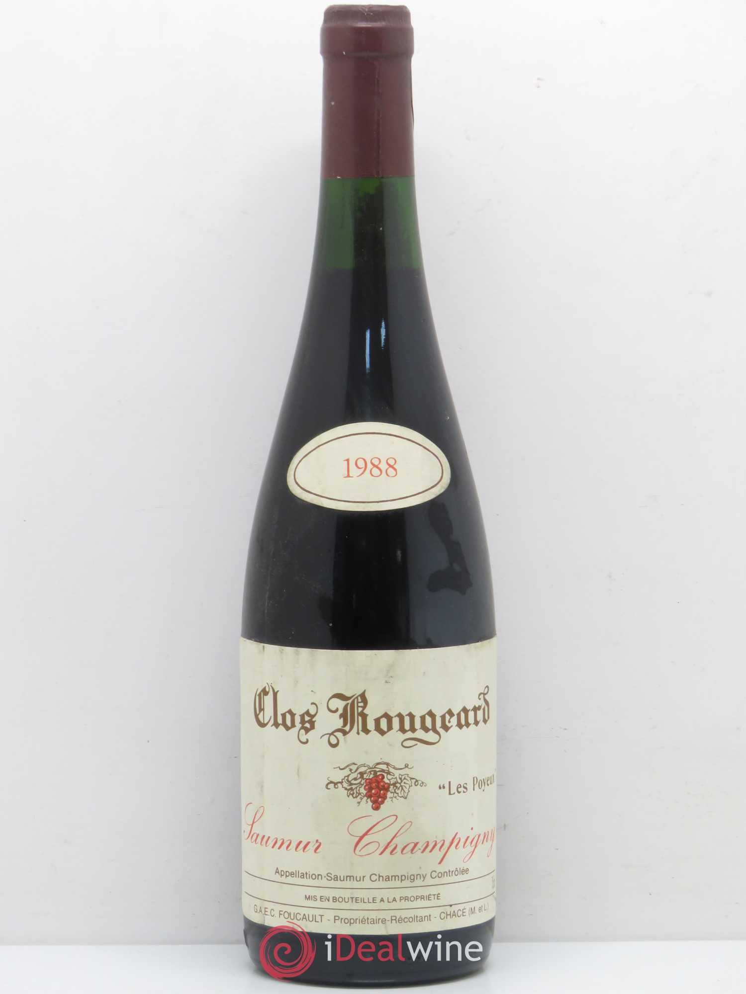 Saumur-Champigny Les Poyeux Clos Rougeard 1988 - Lot de 1 bouteille - 0