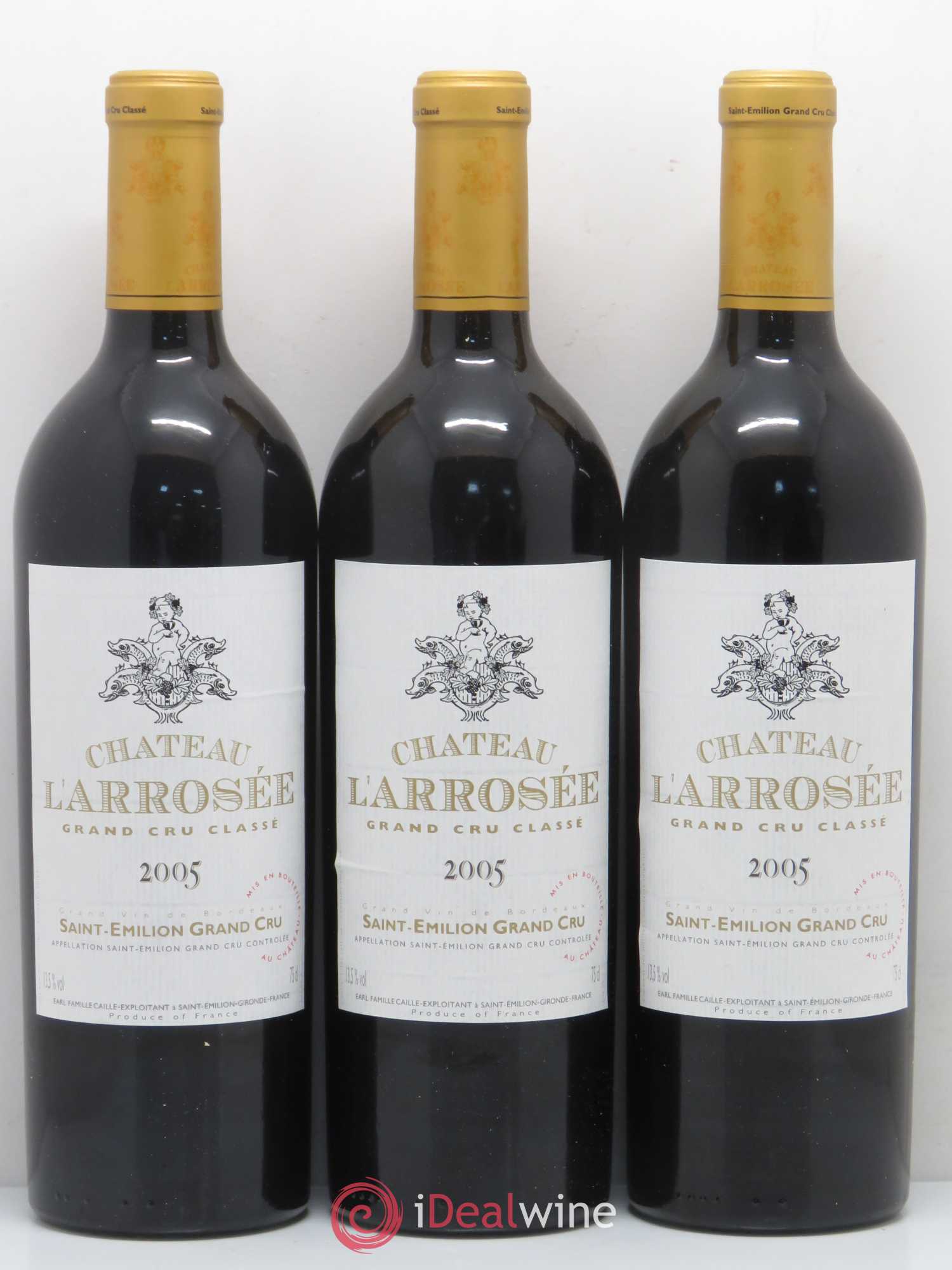 Château l' Arrosée Grand Cru Classé 2005 - Lot de 12 bouteilles - 1
