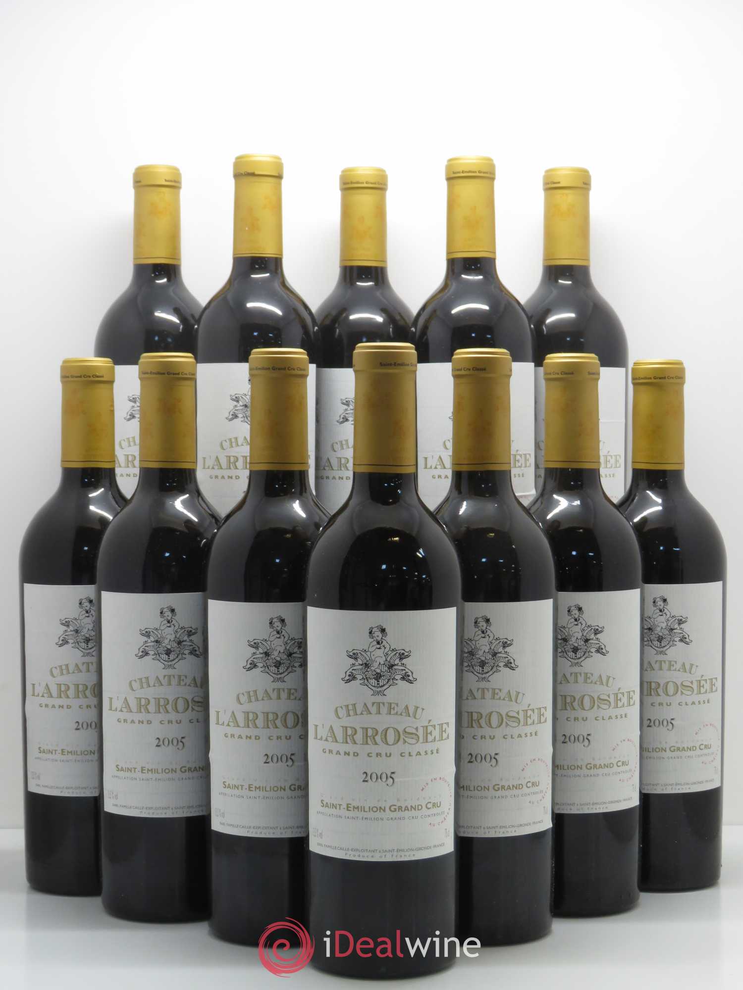 Château l' Arrosée Grand Cru Classé 2005 - Lot de 12 bouteilles - 0