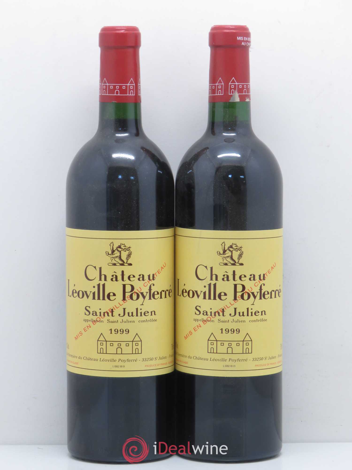 Château Léoville Poyferré 2ème Grand Cru Classé 1999 - Lot de 2 bouteilles - 0