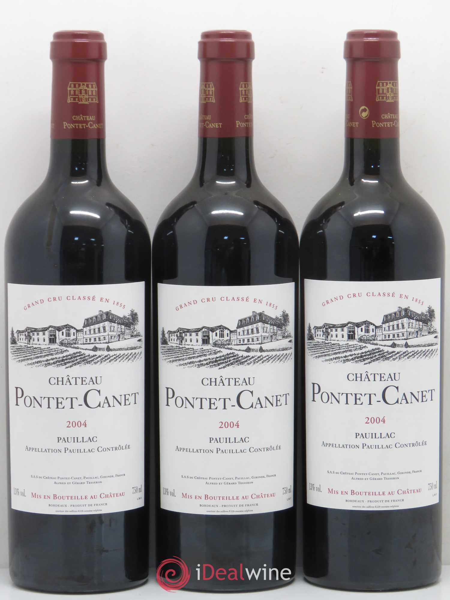 Château Pontet Canet 5ème Grand Cru Classé 2004 - Lot de 6 bouteilles - 2