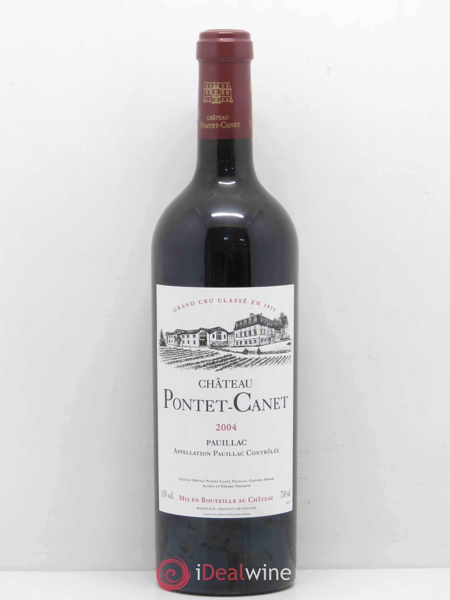 Château Pontet Canet 5ème Grand Cru Classé 2004 - Lot de 1 bouteille - 0