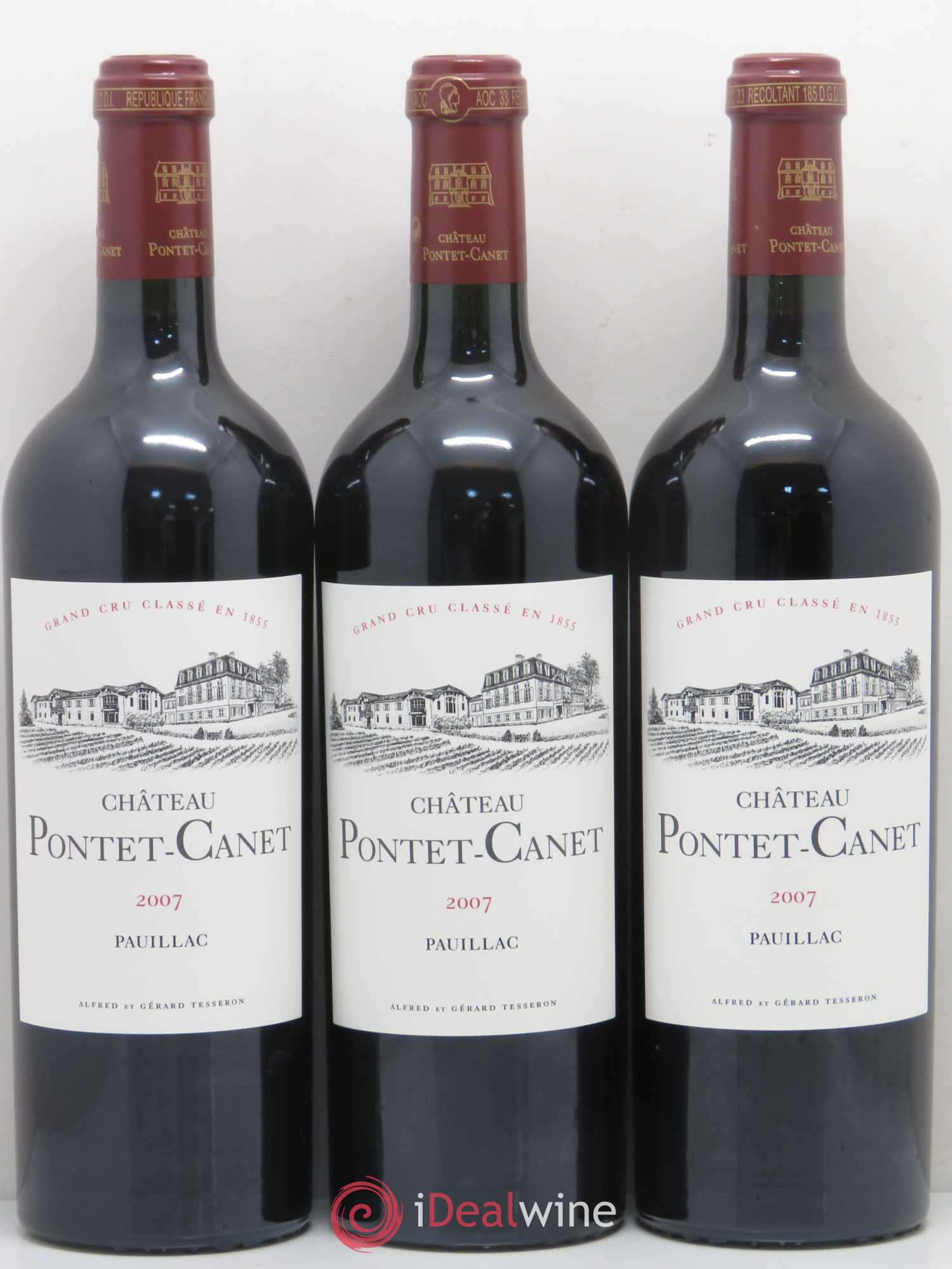Château Pontet Canet 5ème Grand Cru Classé 2007 - Lot de 12 bouteilles - 2