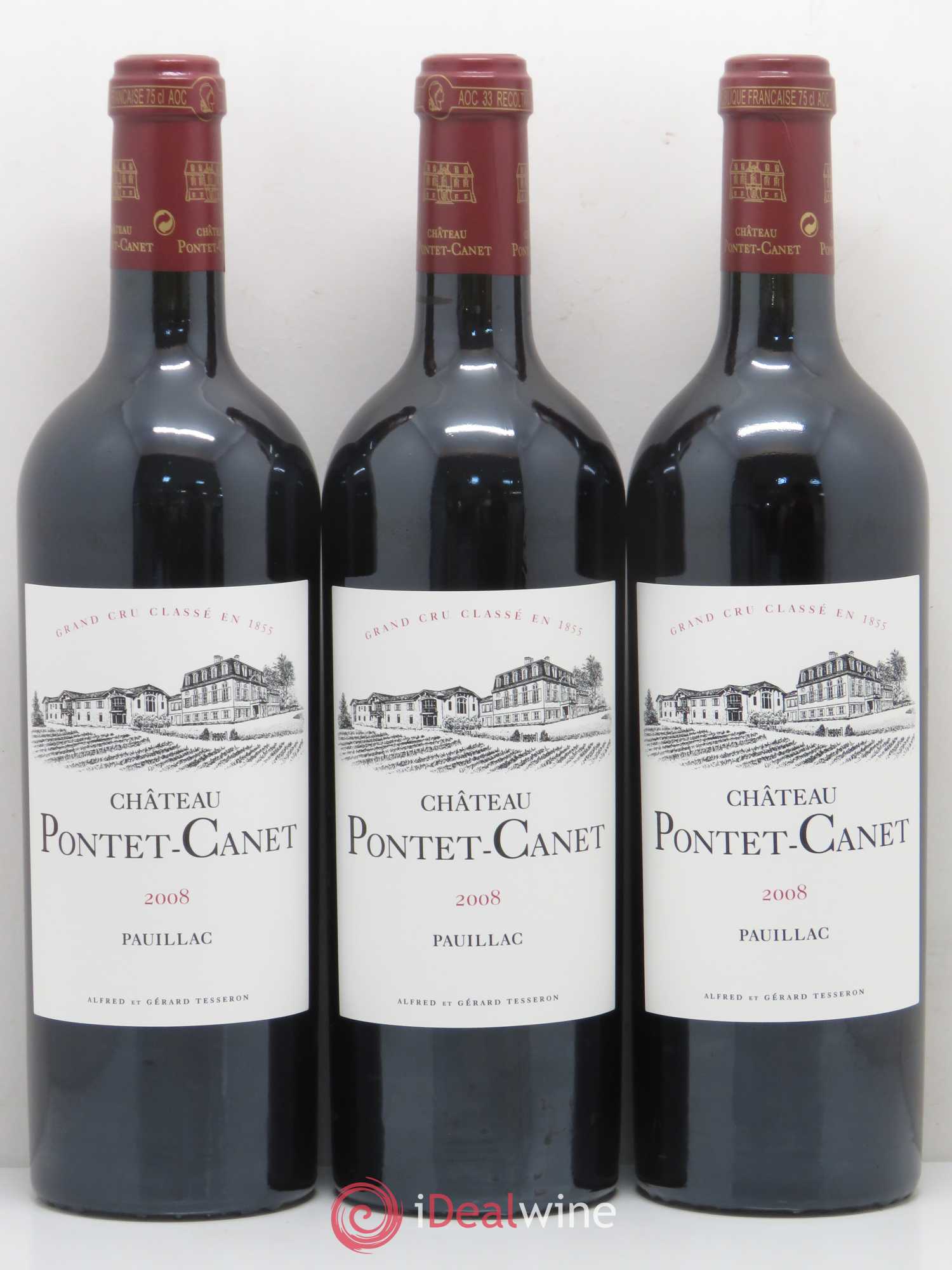Château Pontet Canet 5ème Grand Cru Classé 2008 - Lot de 12 bouteilles - 2