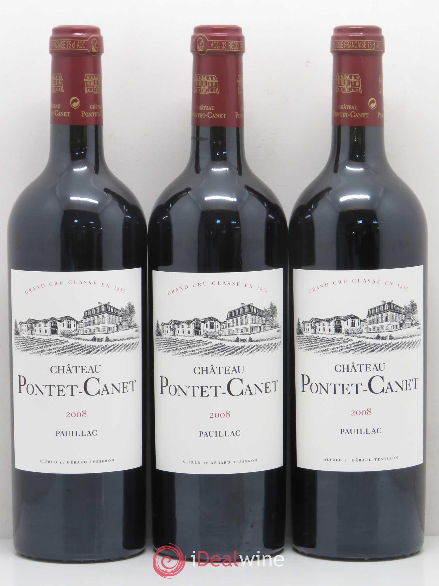 Château Pontet Canet 5ème Grand Cru Classé 2008 - Lot de 12 bouteilles - 3