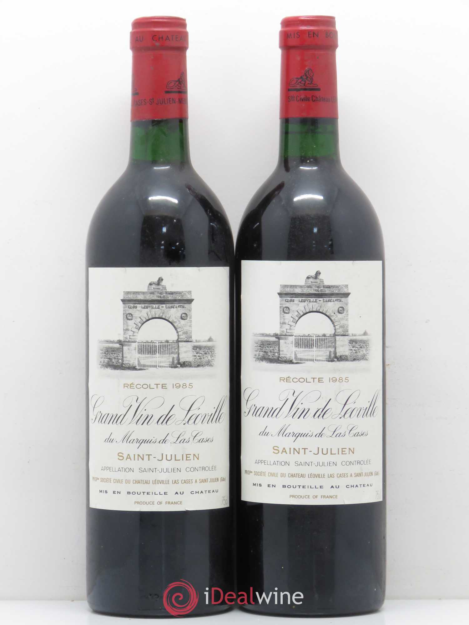 Château Léoville Las Cases 2ème Grand Cru Classé 1985 - Lot de 2 bouteilles - 0