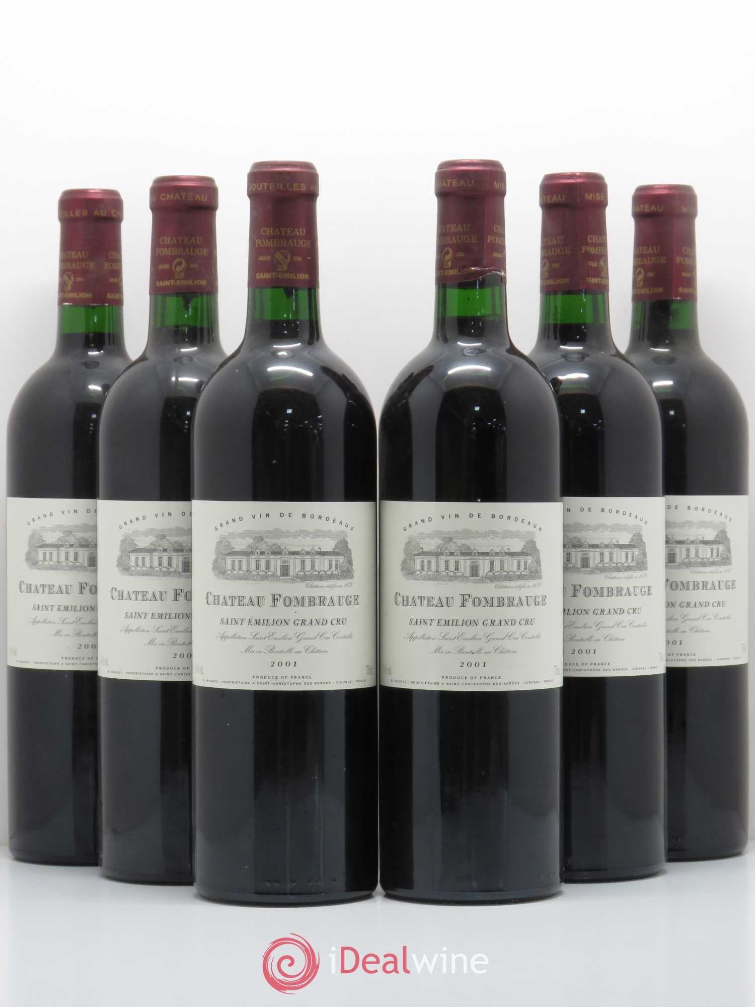 Château Fombrauge Grand Cru Classé 2001 - Lot de 6 bouteilles - 0