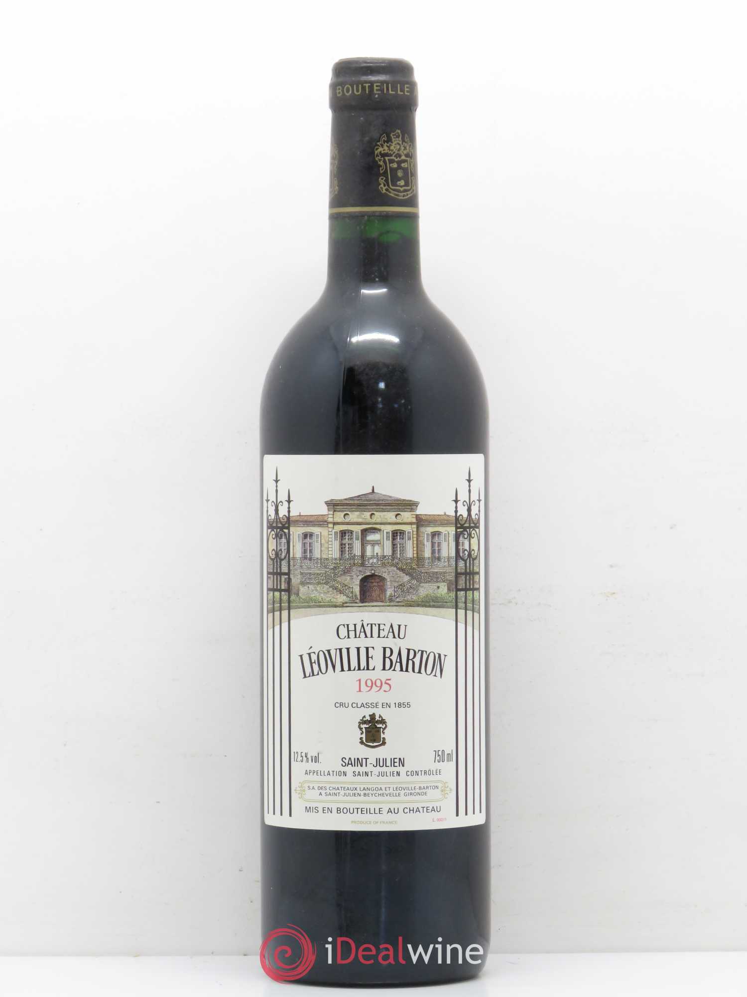Château Léoville Barton 2ème Grand Cru Classé 1995 - Lot de 1 bouteille - 0