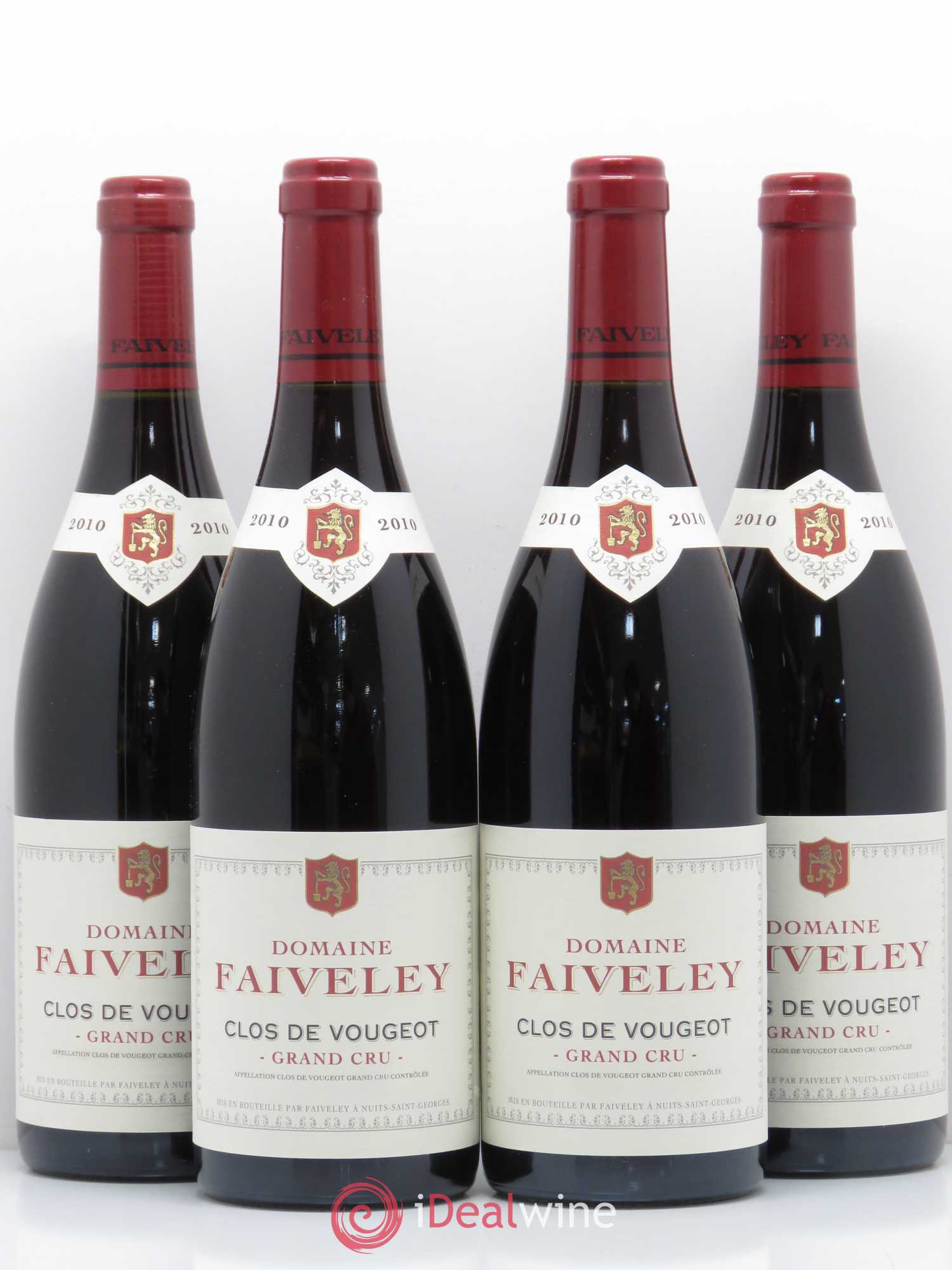 Clos de Vougeot Grand Cru Faiveley 2010 - Lot de 4 bouteilles - 0