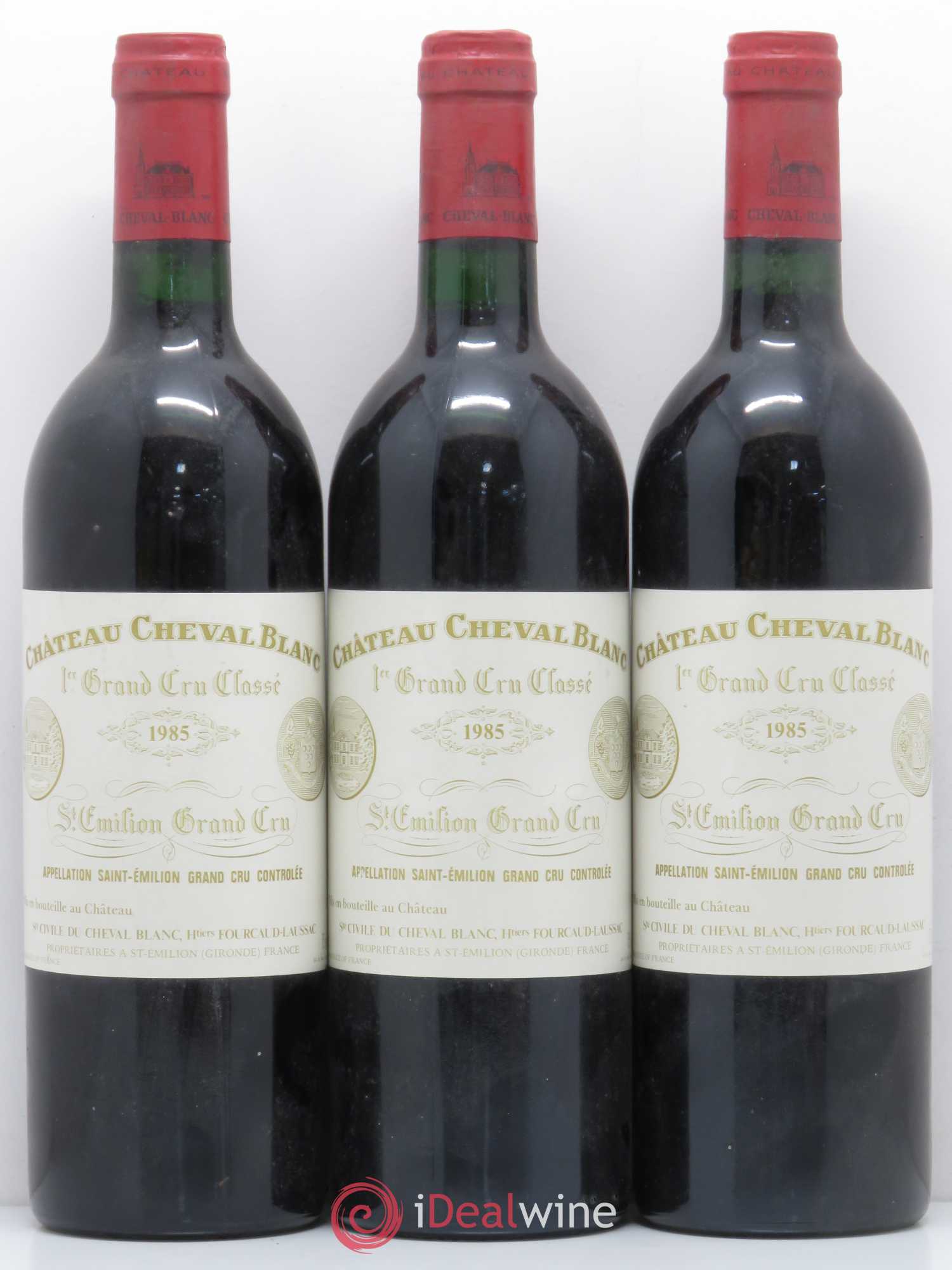 Château Cheval Blanc 1er Grand Cru Classé A 1985 - Lot de 3 bouteilles - 0