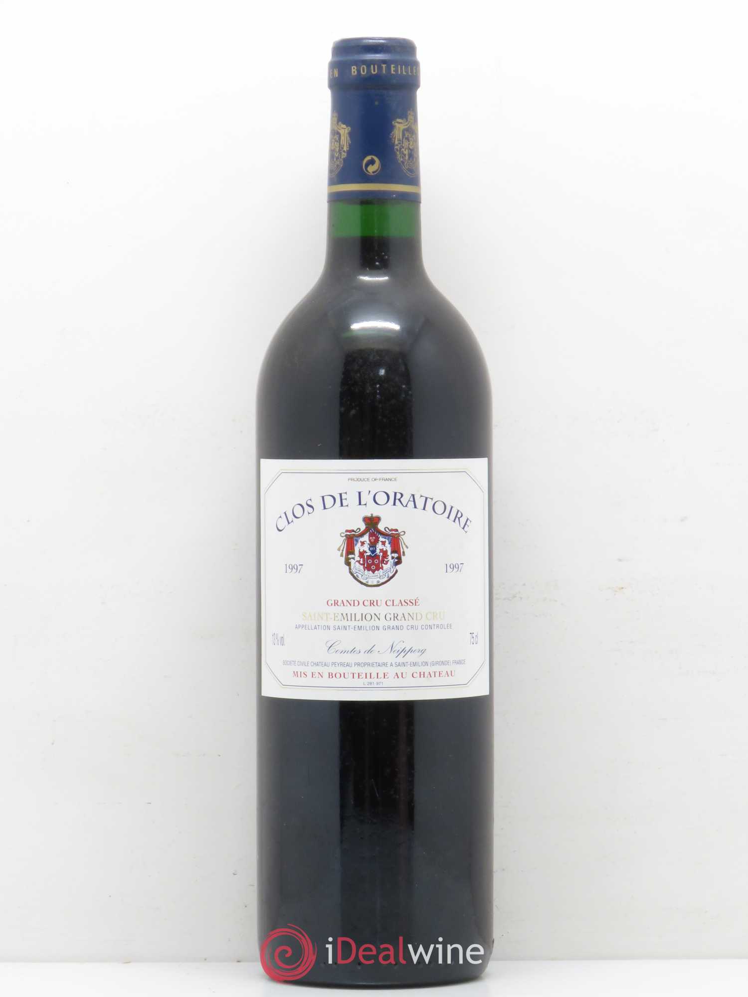 Clos de l'Oratoire Grand Cru Classé 1997 - Lot de 1 bouteille - 0