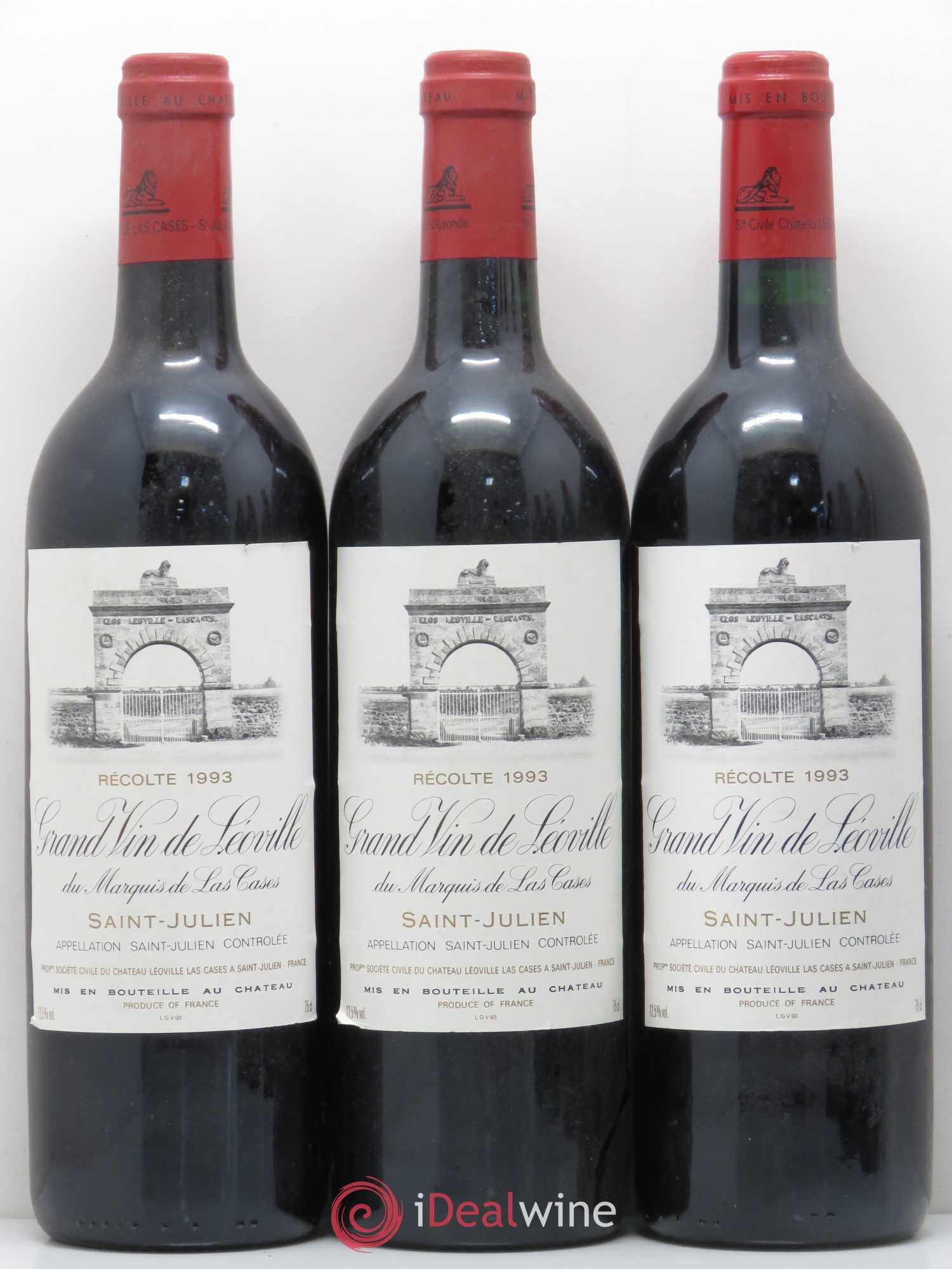 Château Léoville Las Cases 2ème Grand Cru Classé 1993 - Lot de 6 bouteilles - 1