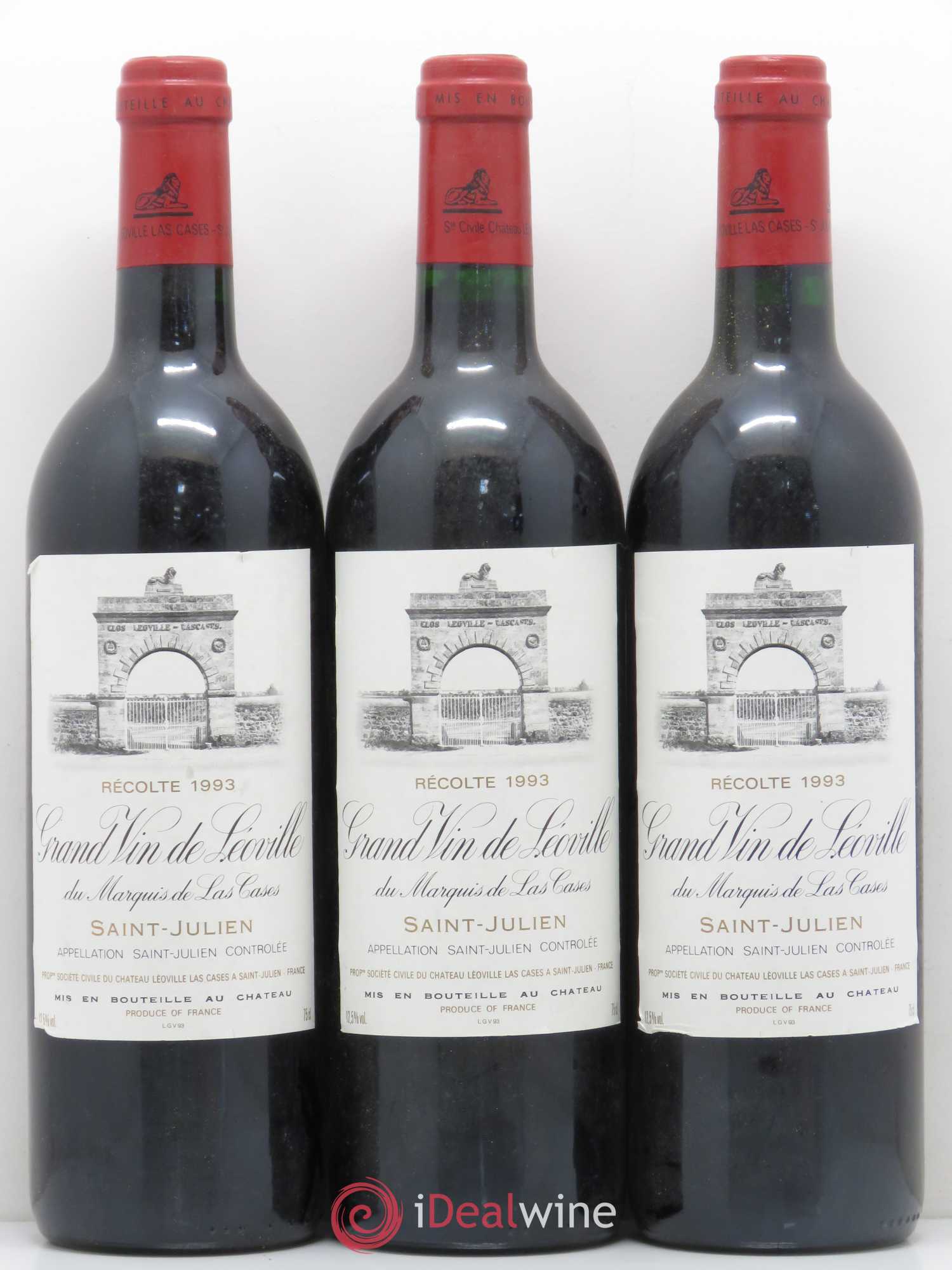Château Léoville Las Cases 2ème Grand Cru Classé 1993 - Lot de 6 bouteilles - 2