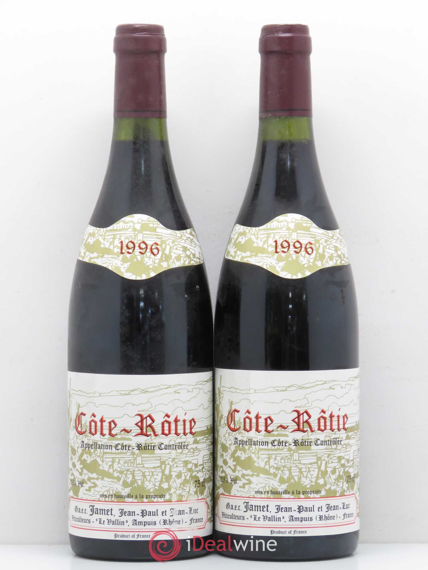 Côte-Rôtie Jamet (Domaine) 1996 - Lot de 2 bouteilles - 0