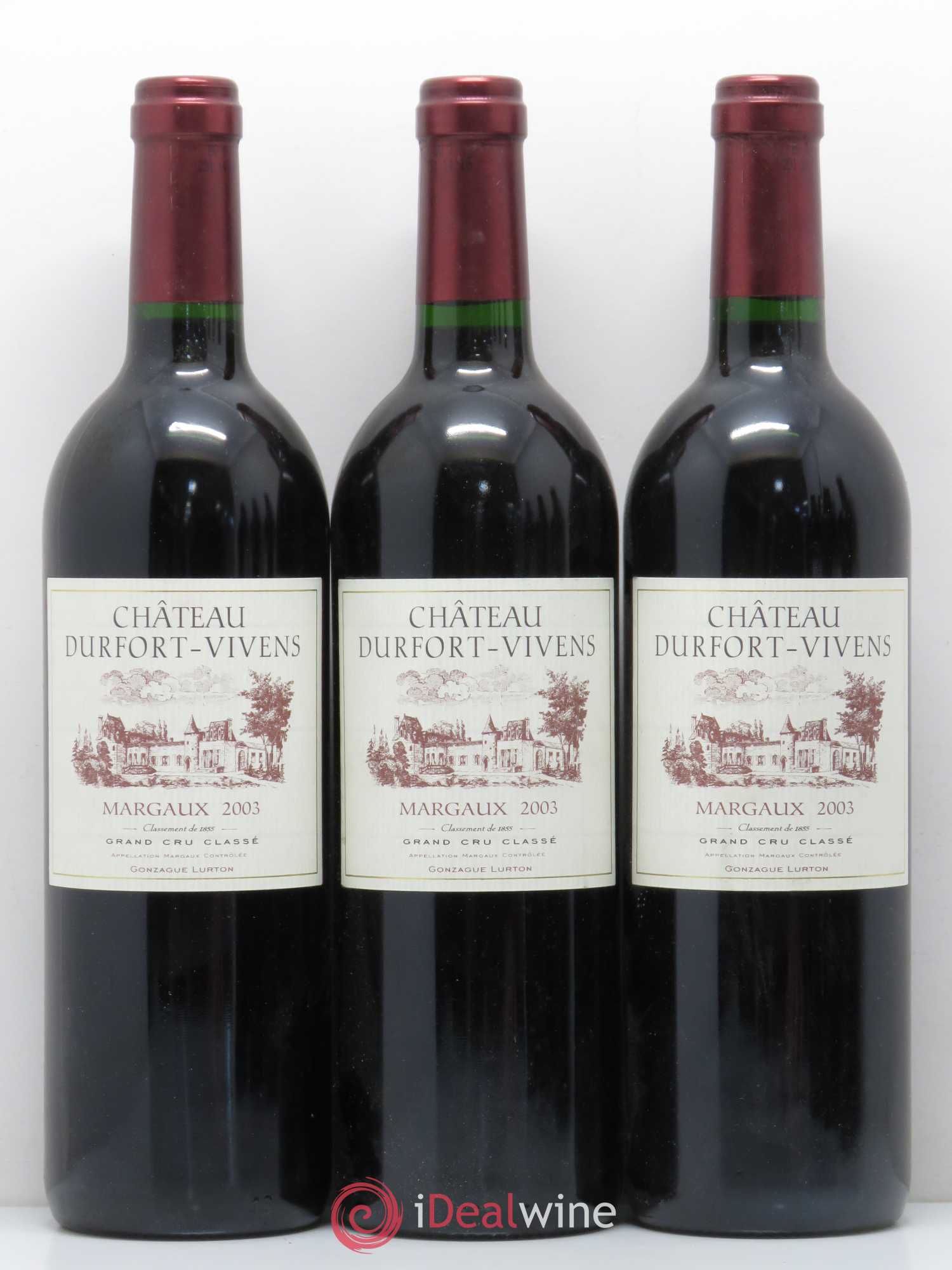 Château Durfort Vivens 2ème Grand Cru Classé 2003 - Lot de 6 bouteilles - 1