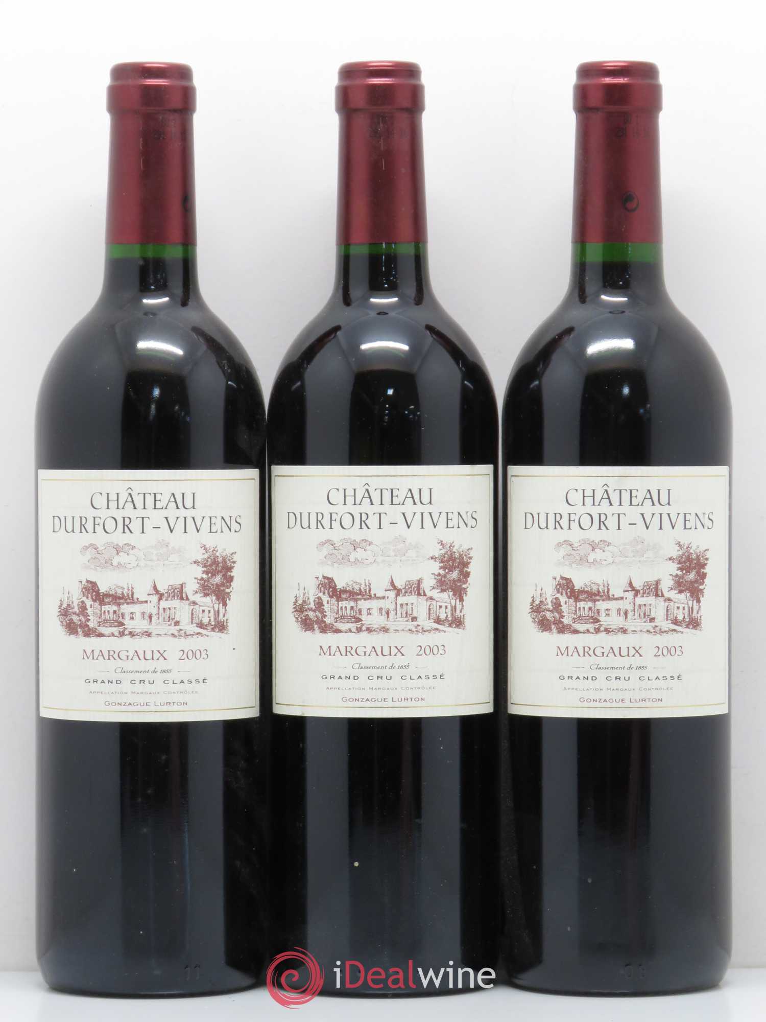 Château Durfort Vivens 2ème Grand Cru Classé 2003 - Lot de 6 bouteilles - 2