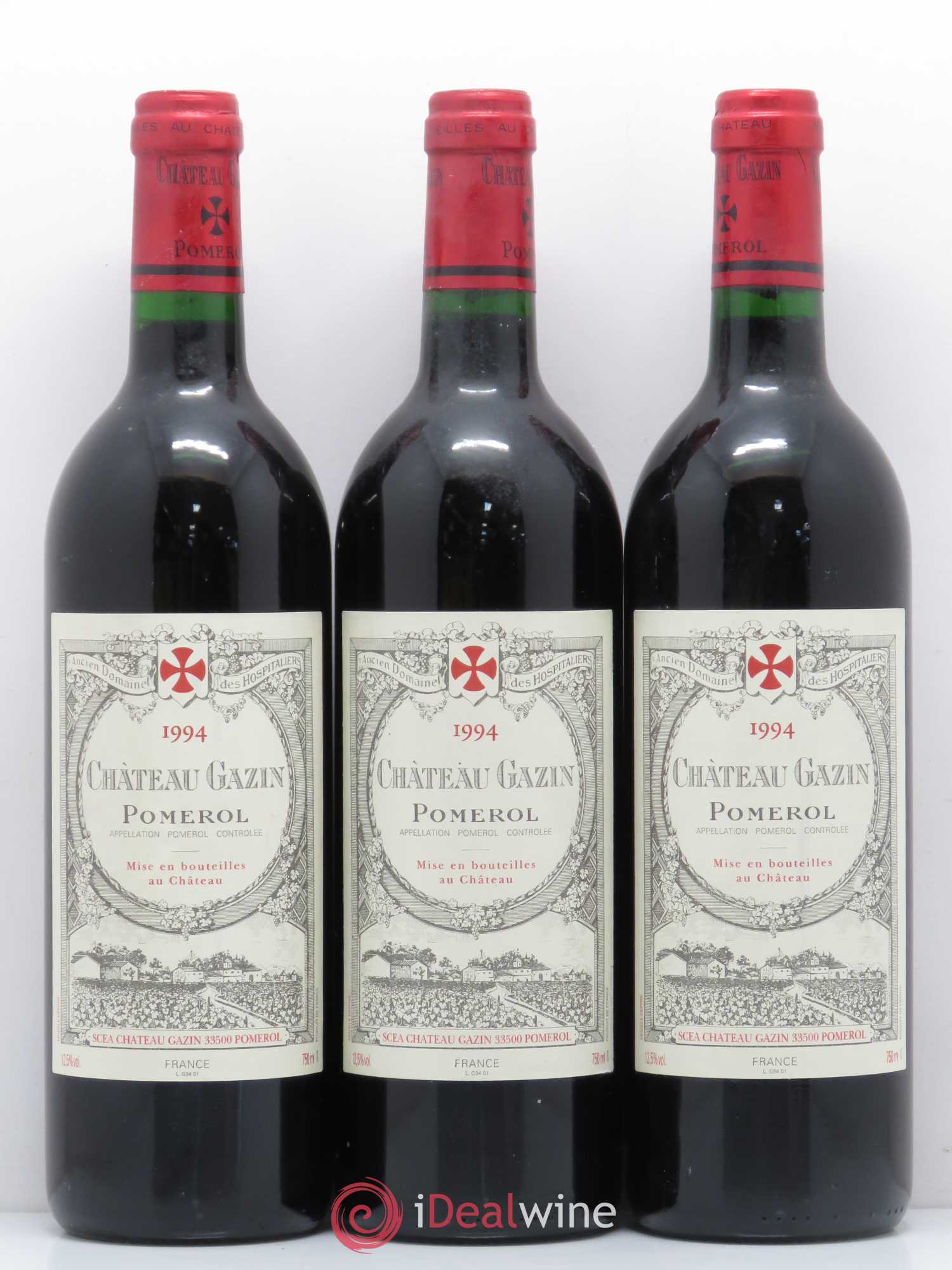 Château Gazin 1994 - Lot de 3 bouteilles - 0